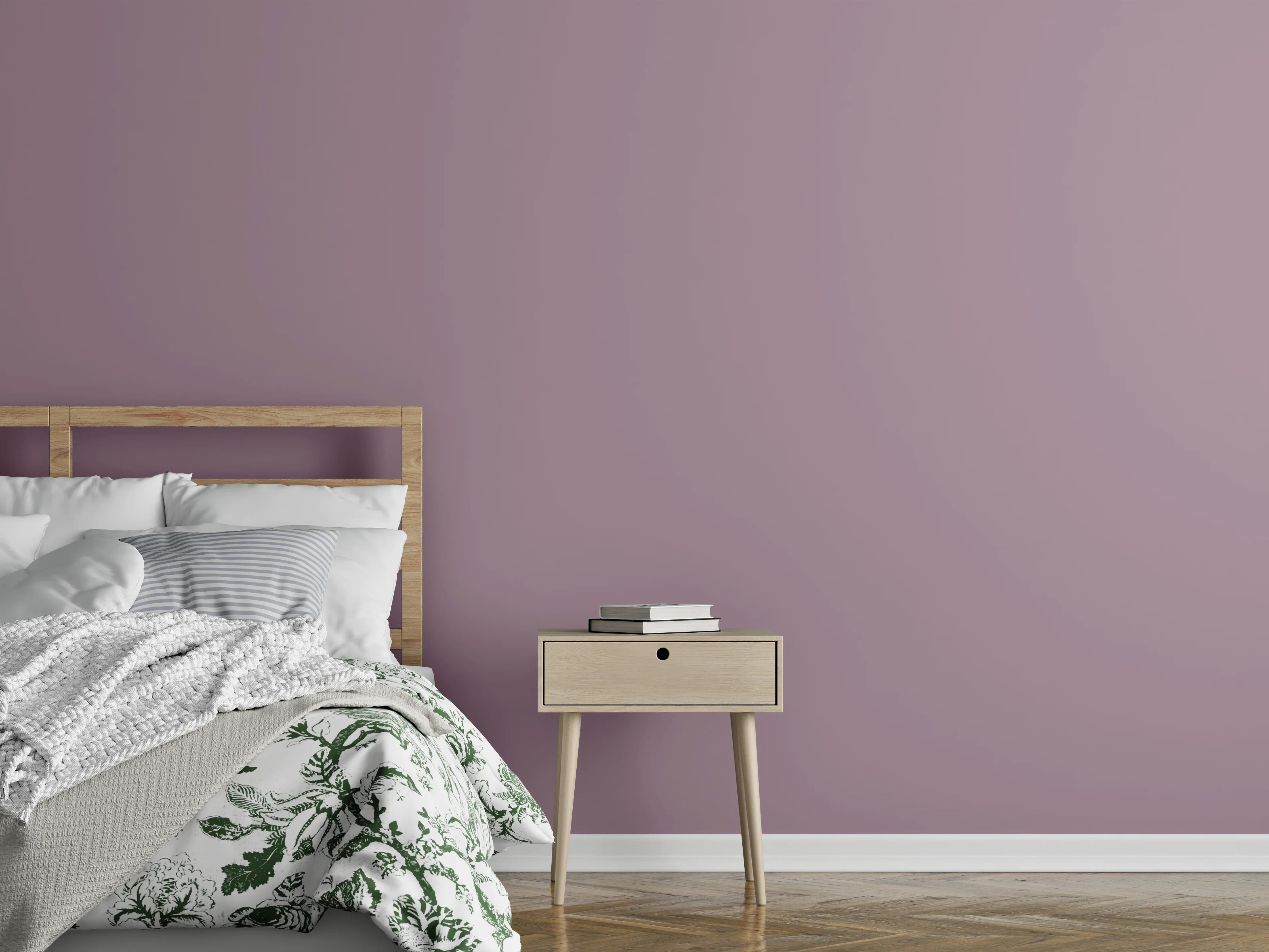 Wandverkleidung Schlafzimmer - RAL 4009 (Pastellviolett)
