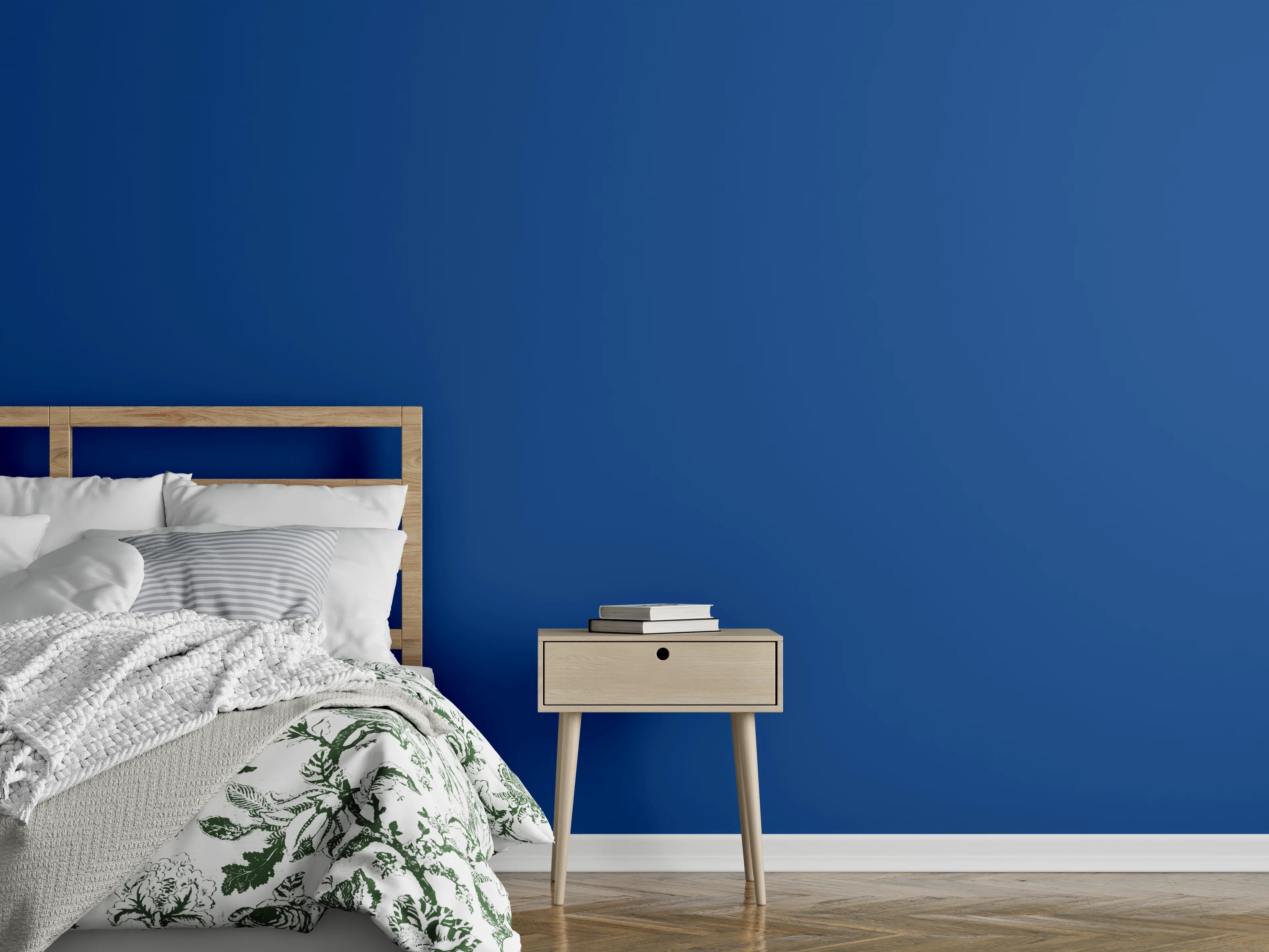 Wandverkleidung Schlafzimmer - RAL 5005 (Signalblau)