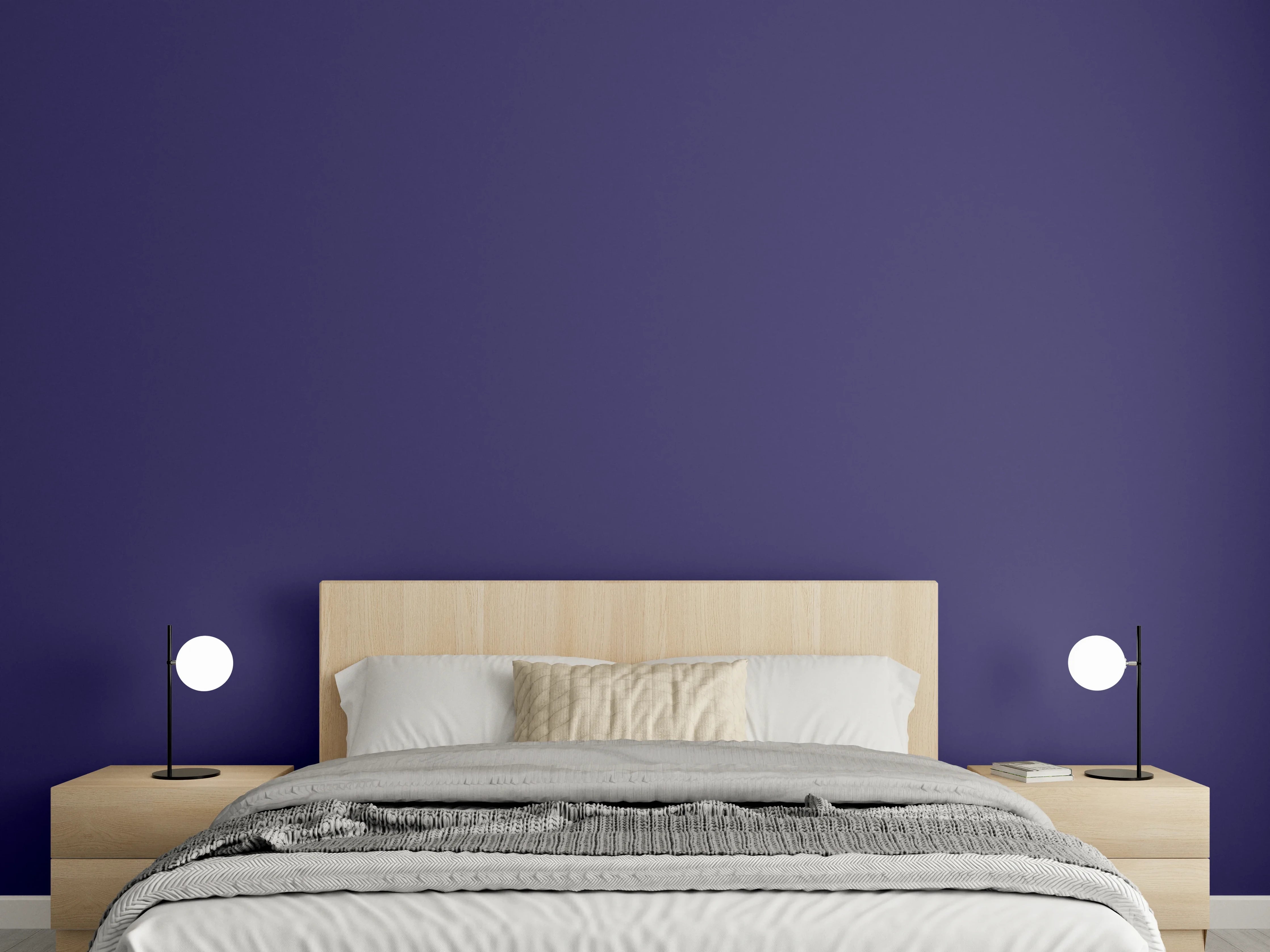 Wandverkleidung Schlafzimmer - RAL 5022 (Nachtblau)