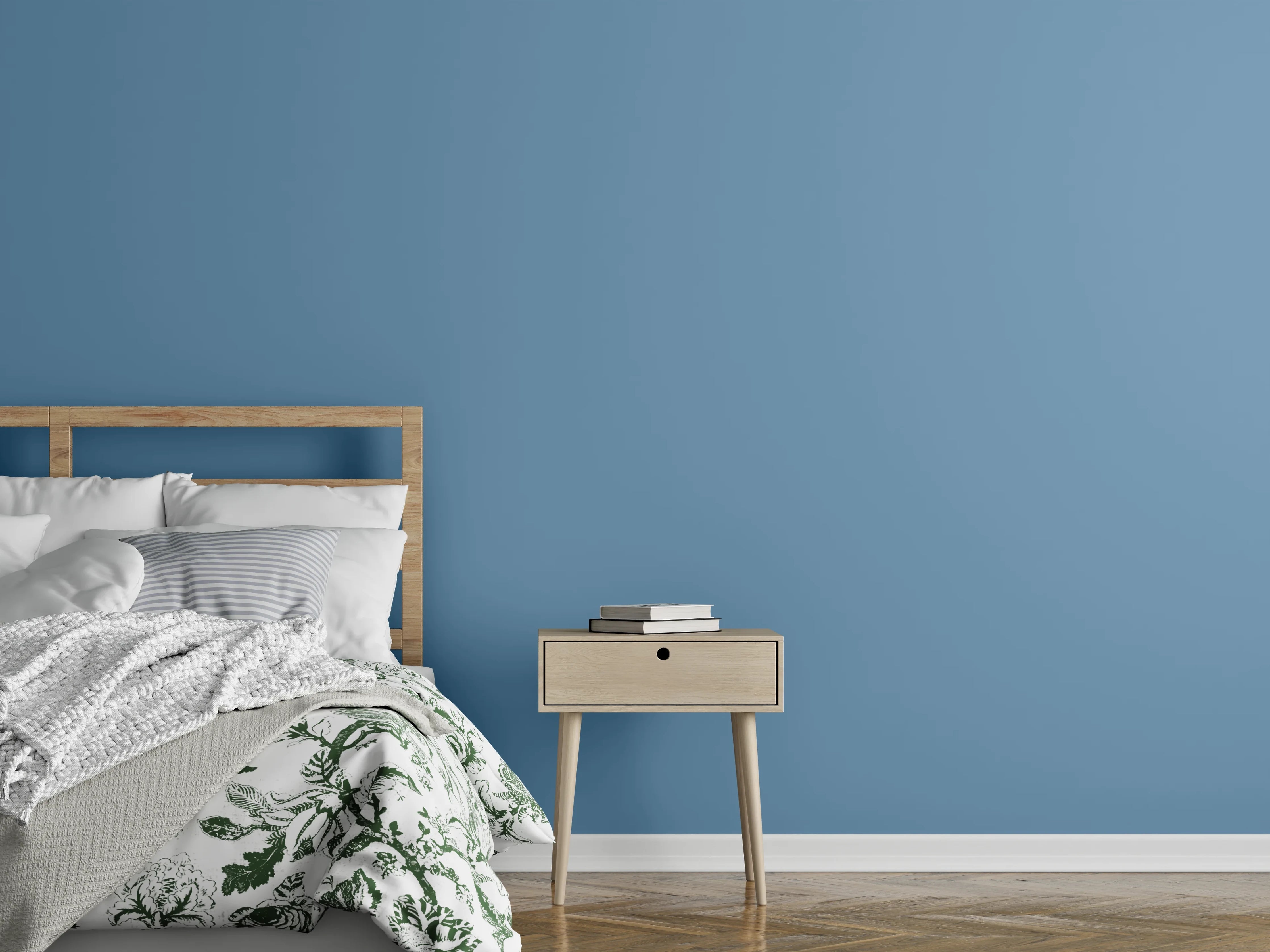 Wandverkleidung Schlafzimmer - RAL 5024 (Pastellblau)