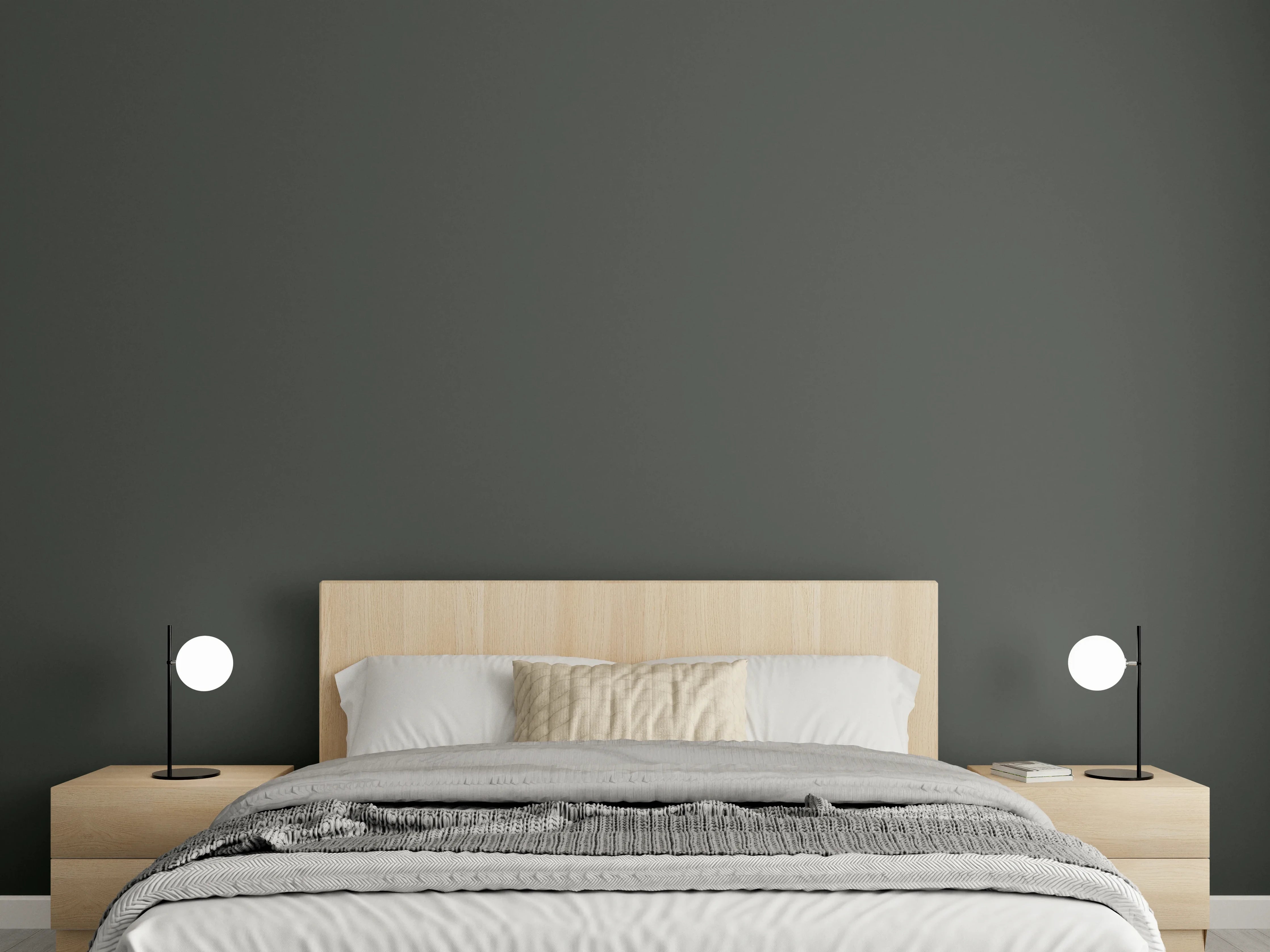 Wandverkleidung Schlafzimmer - RAL 6006 (Olivgrau)