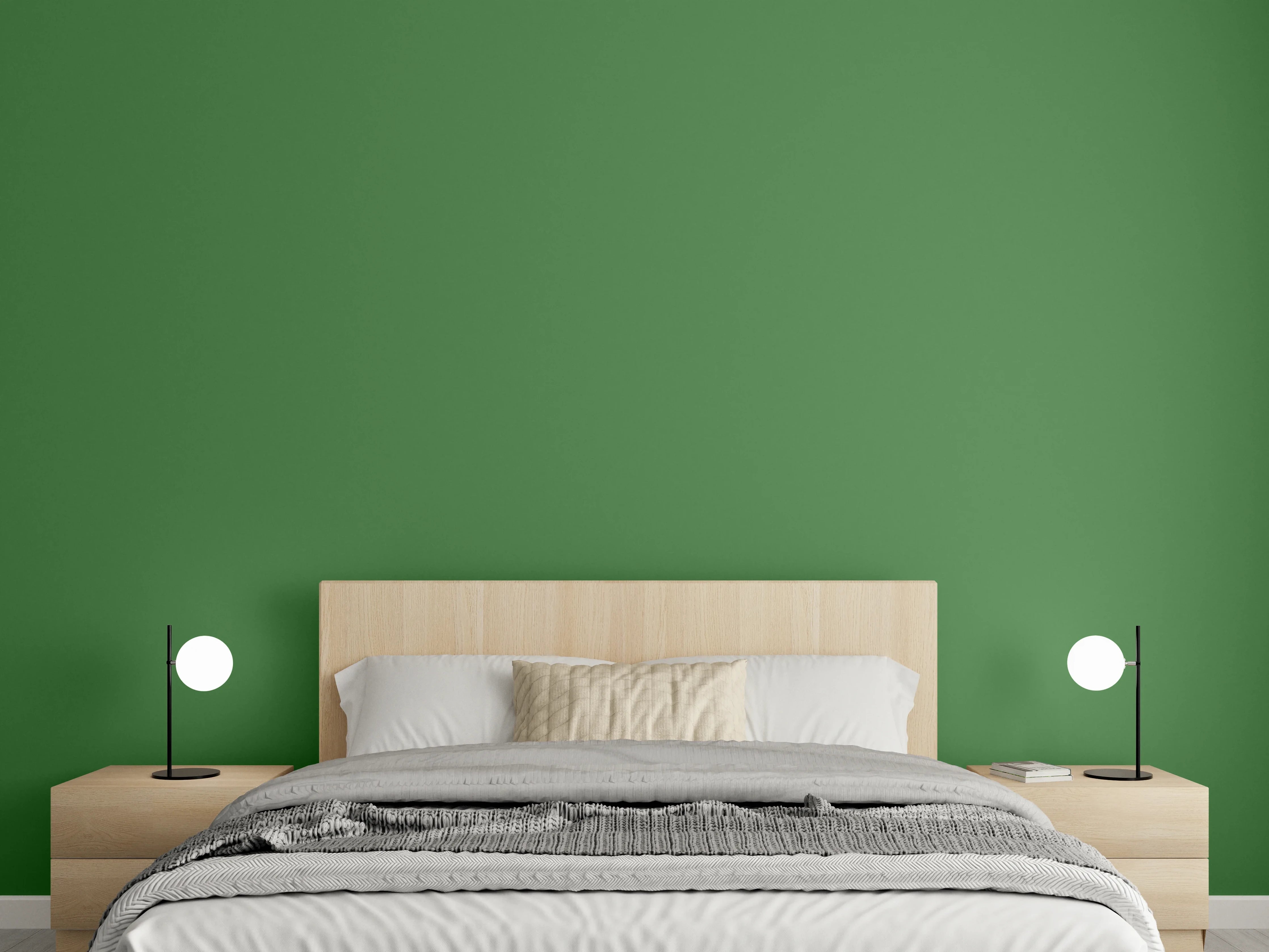Wandverkleidung Schlafzimmer - RAL 6010 (Grasgrün)