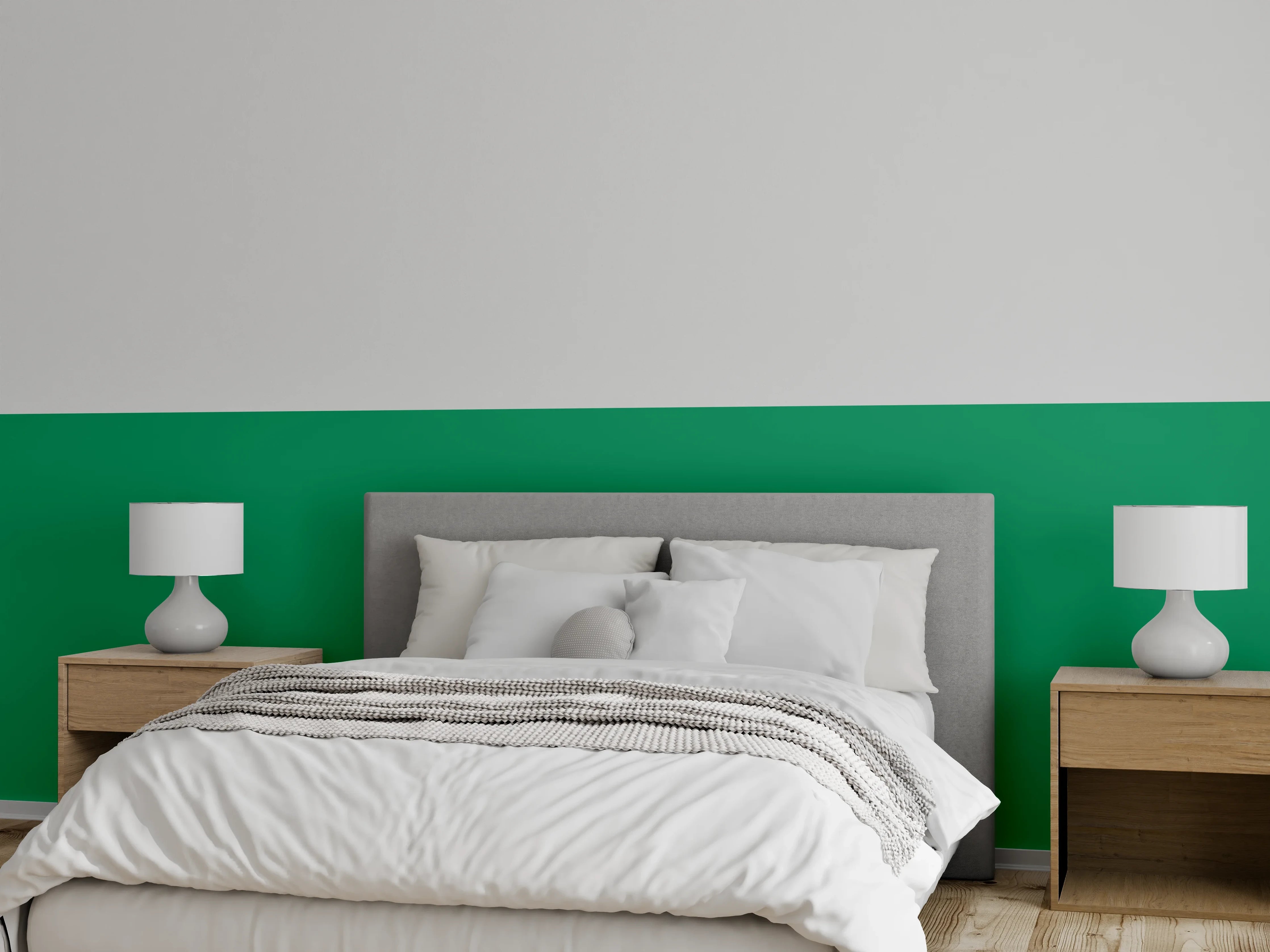 Wandverkleidung Schlafzimmer - RAL 6024 (Verkehrsgrün)