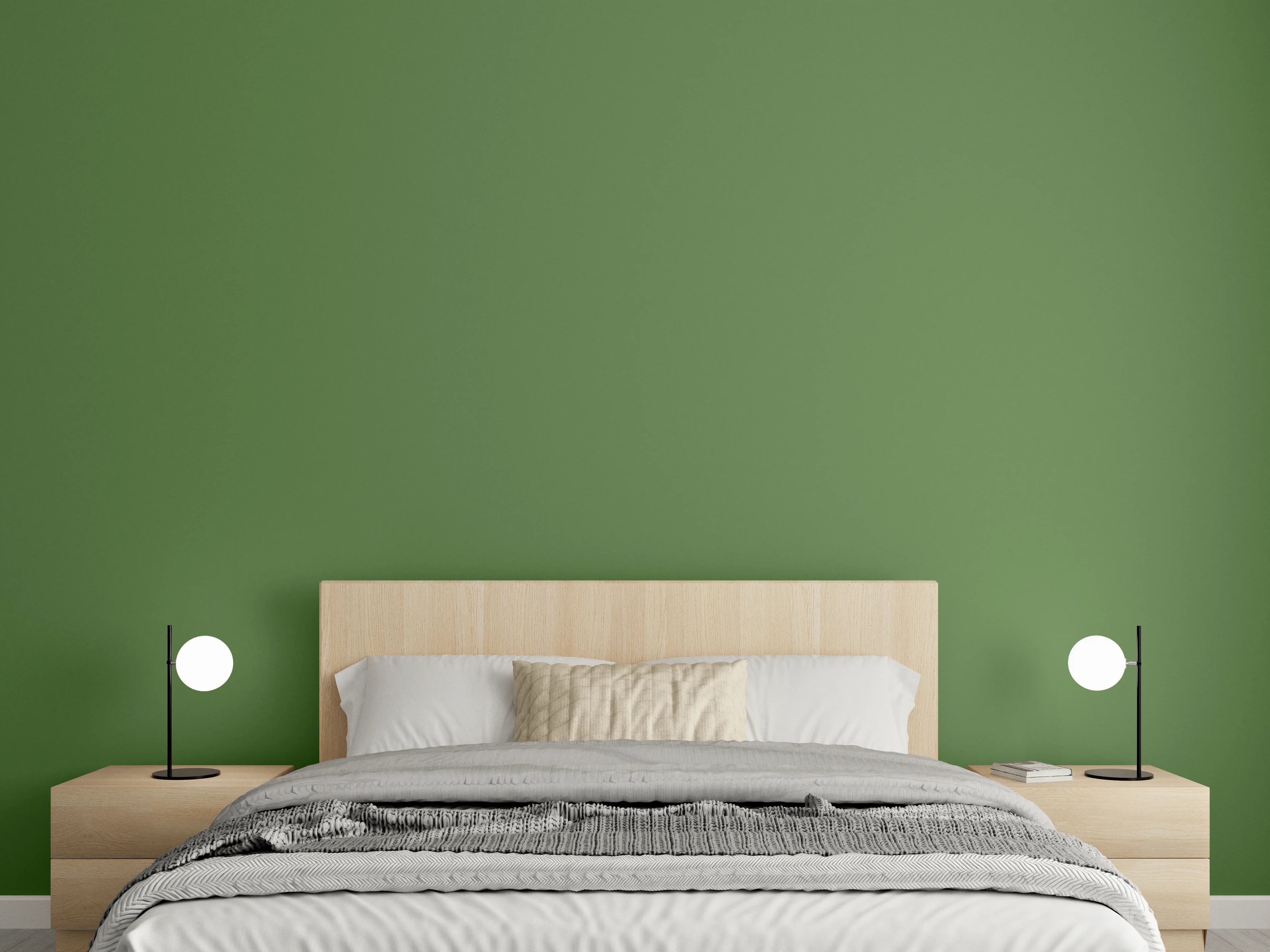 Wandverkleidung Schlafzimmer - RAL 6025 (Farngrün)