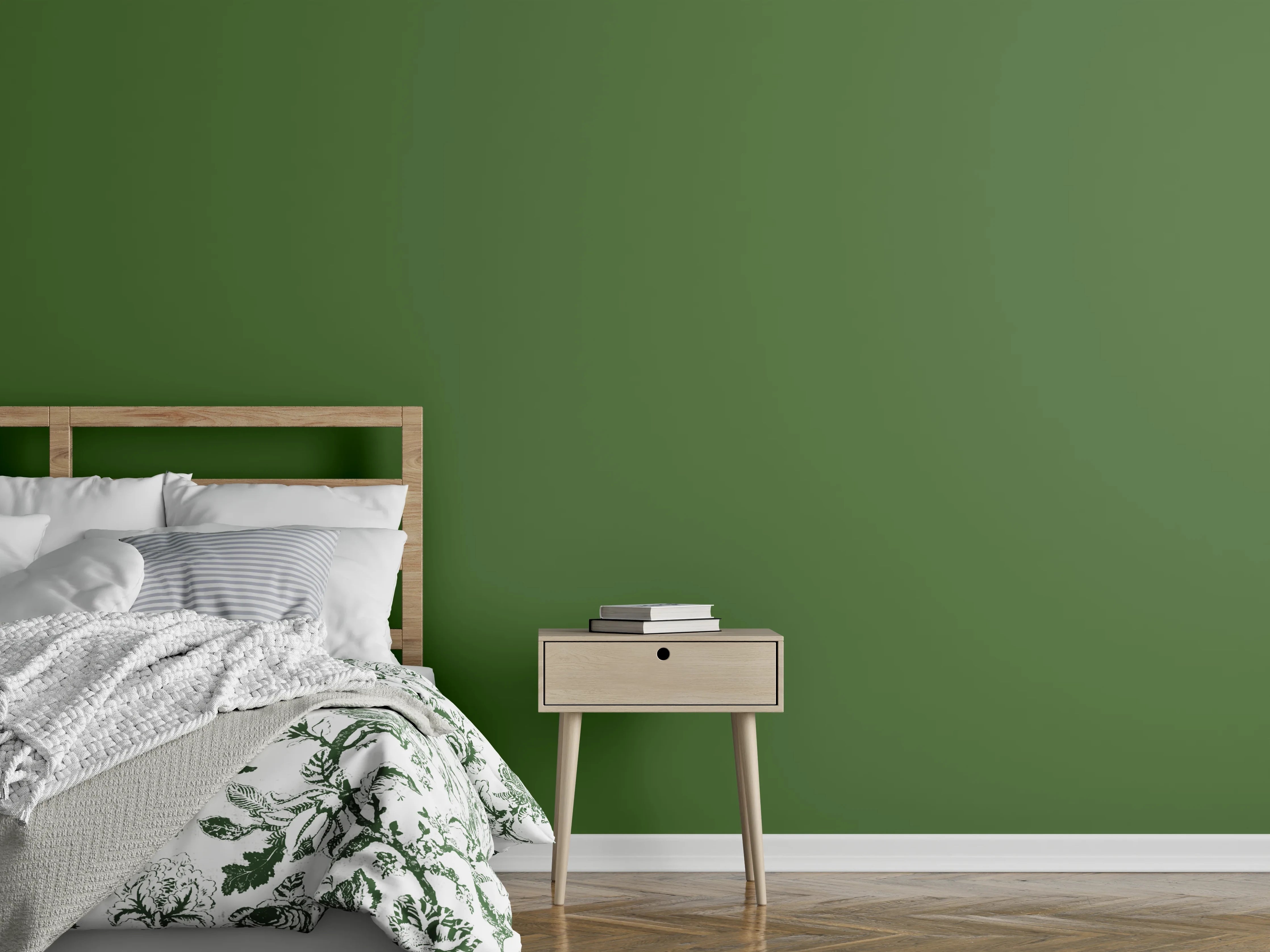 Wandverkleidung Schlafzimmer - RAL 6025 (Farngrün)