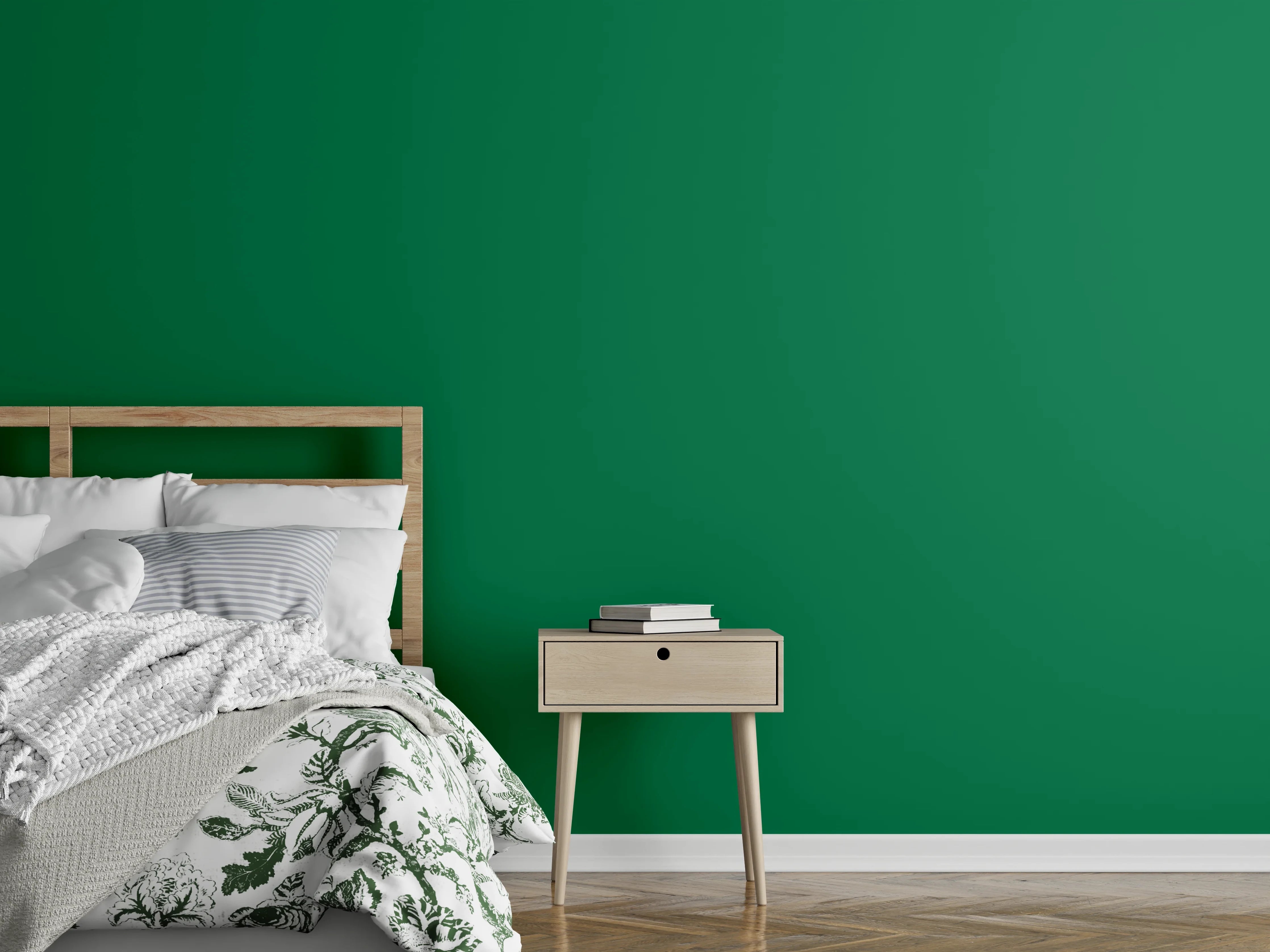 Wandverkleidung Schlafzimmer - RAL 6029 (Mintgrün)