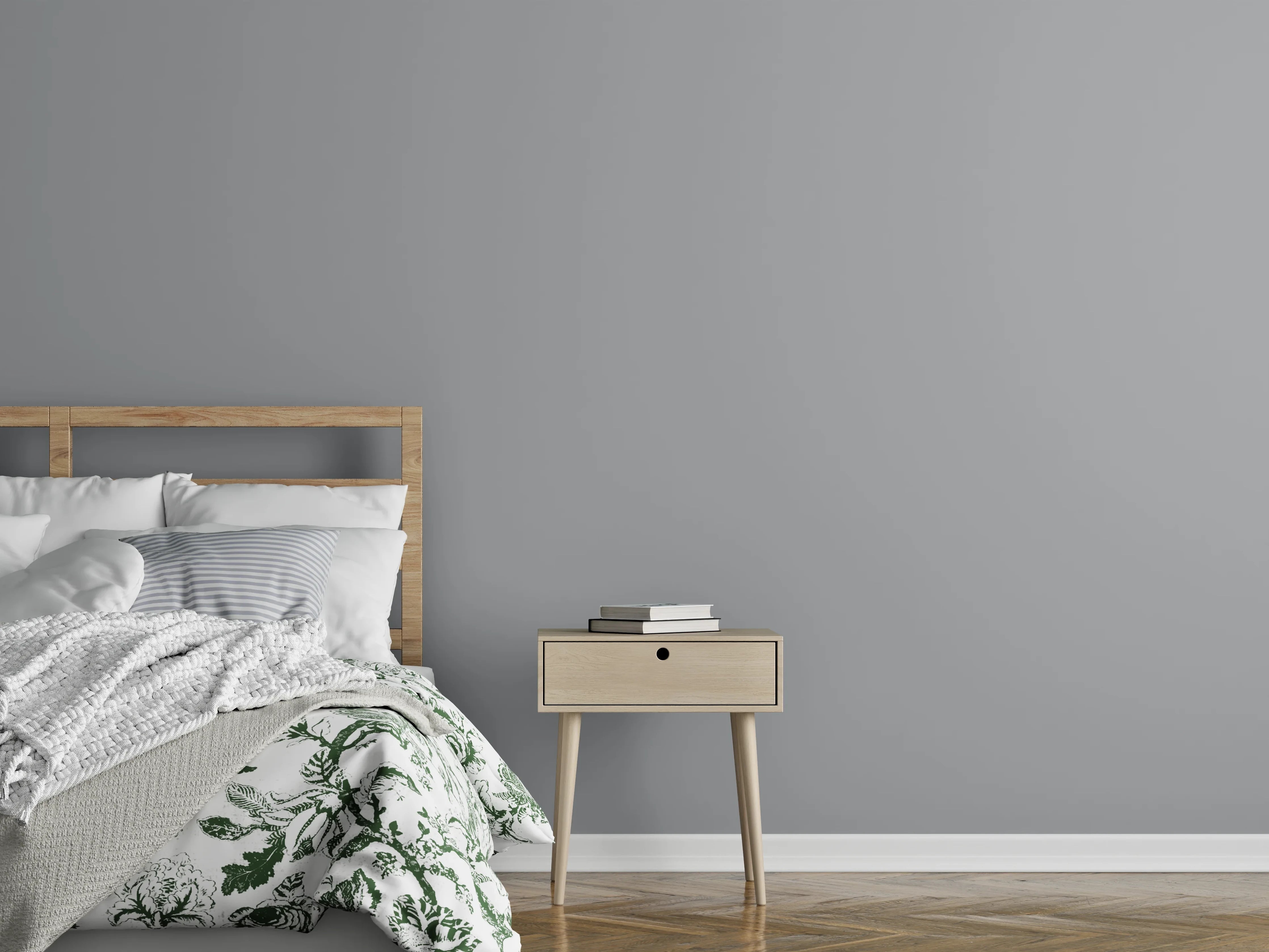 Wandverkleidung Schlafzimmer - RAL 7004 (Signalgrau)