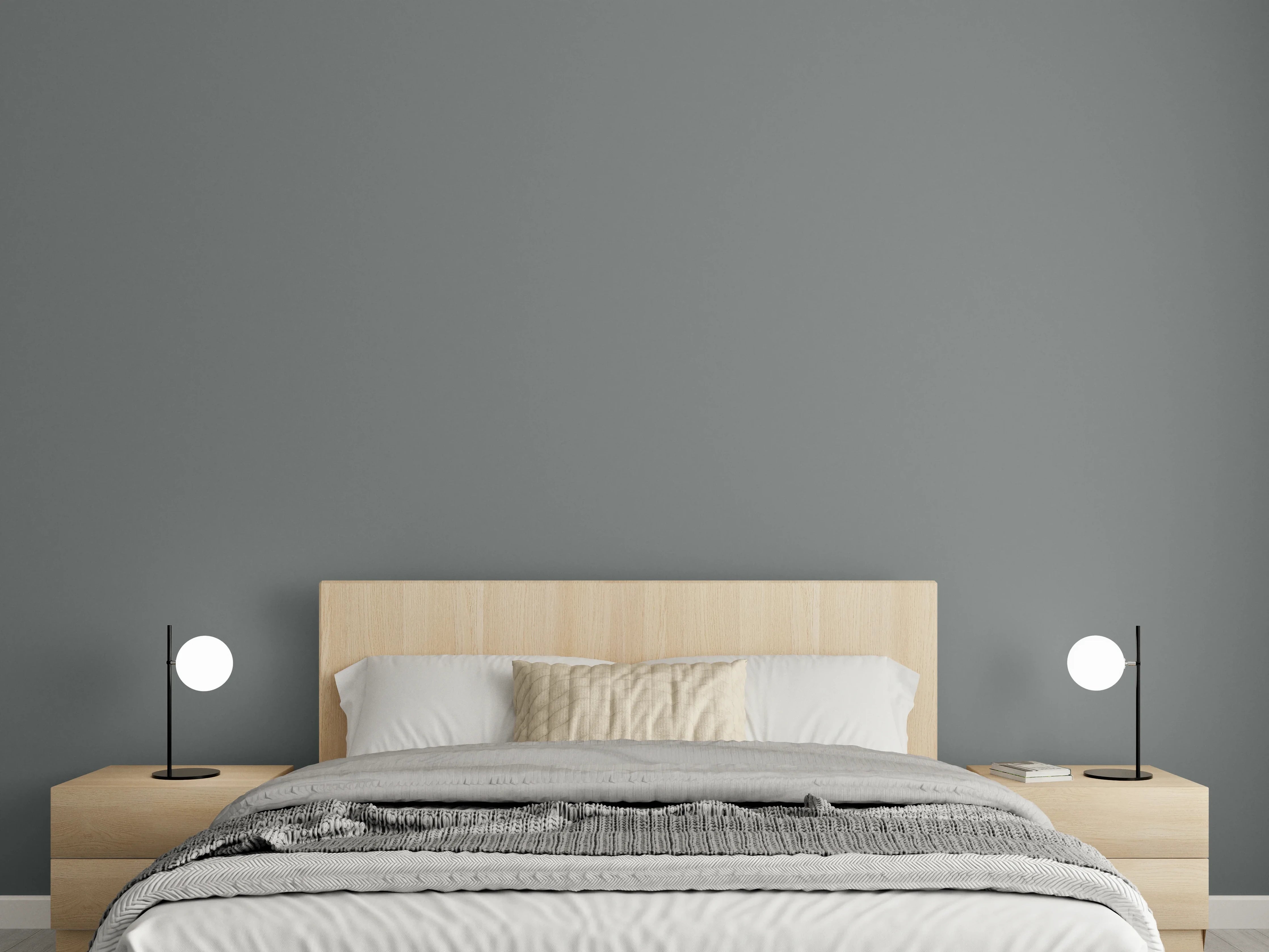 Wandverkleidung Schlafzimmer - RAL 7005 (Mausgrau)