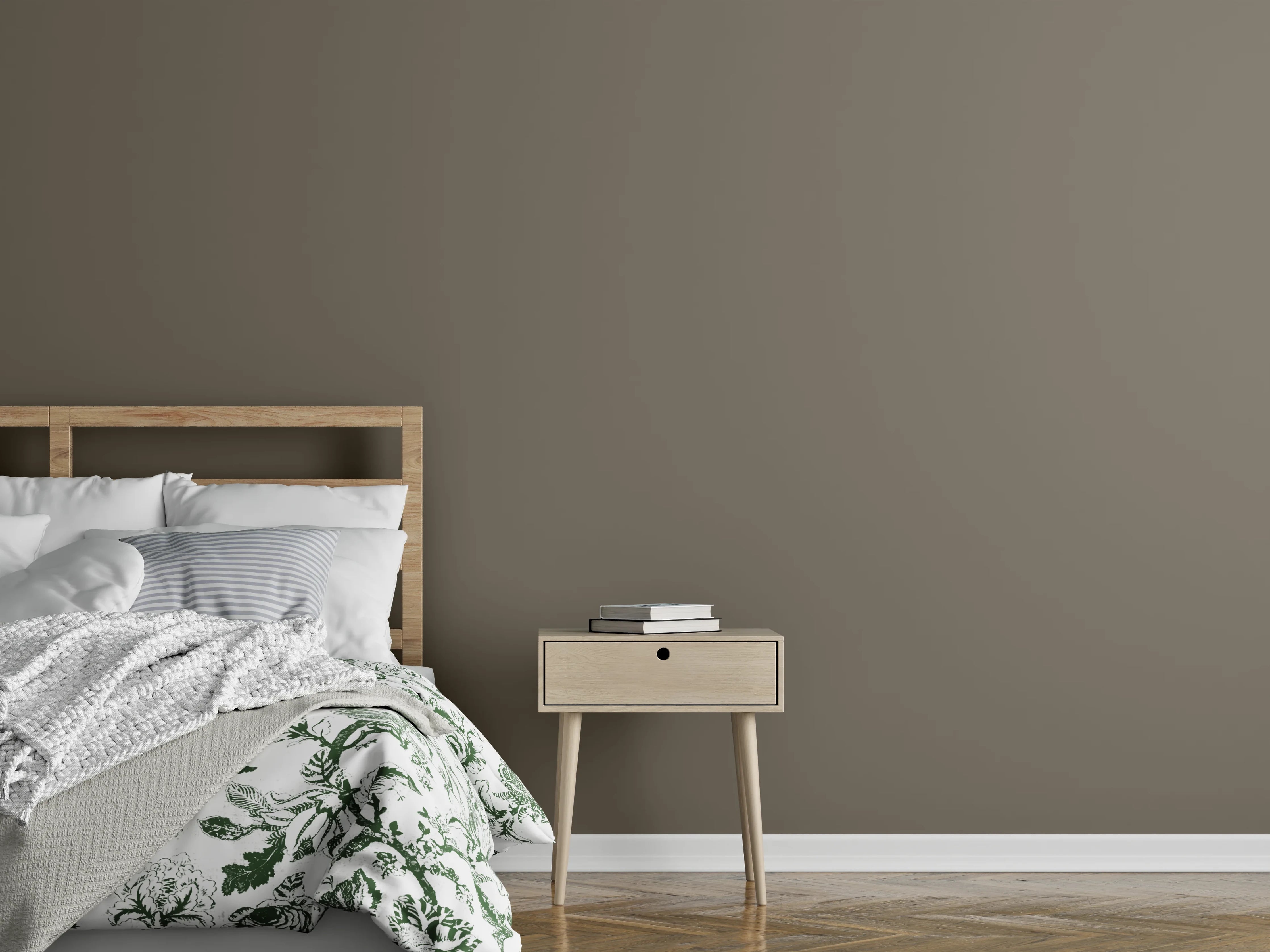 Wandverkleidung Schlafzimmer - RAL 7006 (Beigegrau)