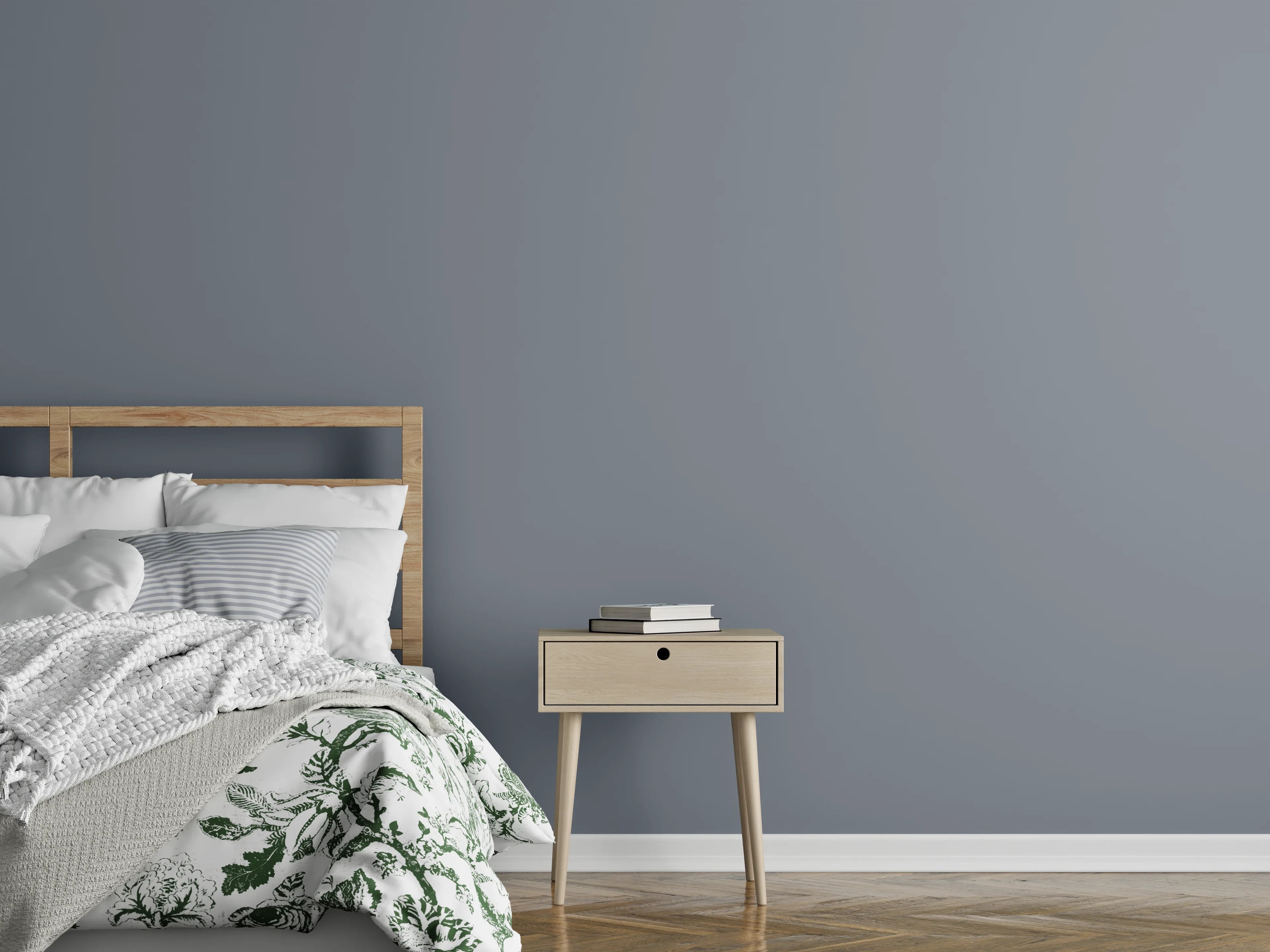 Wandverkleidung Schlafzimmer - RAL 7046 (Telegrau 2)
