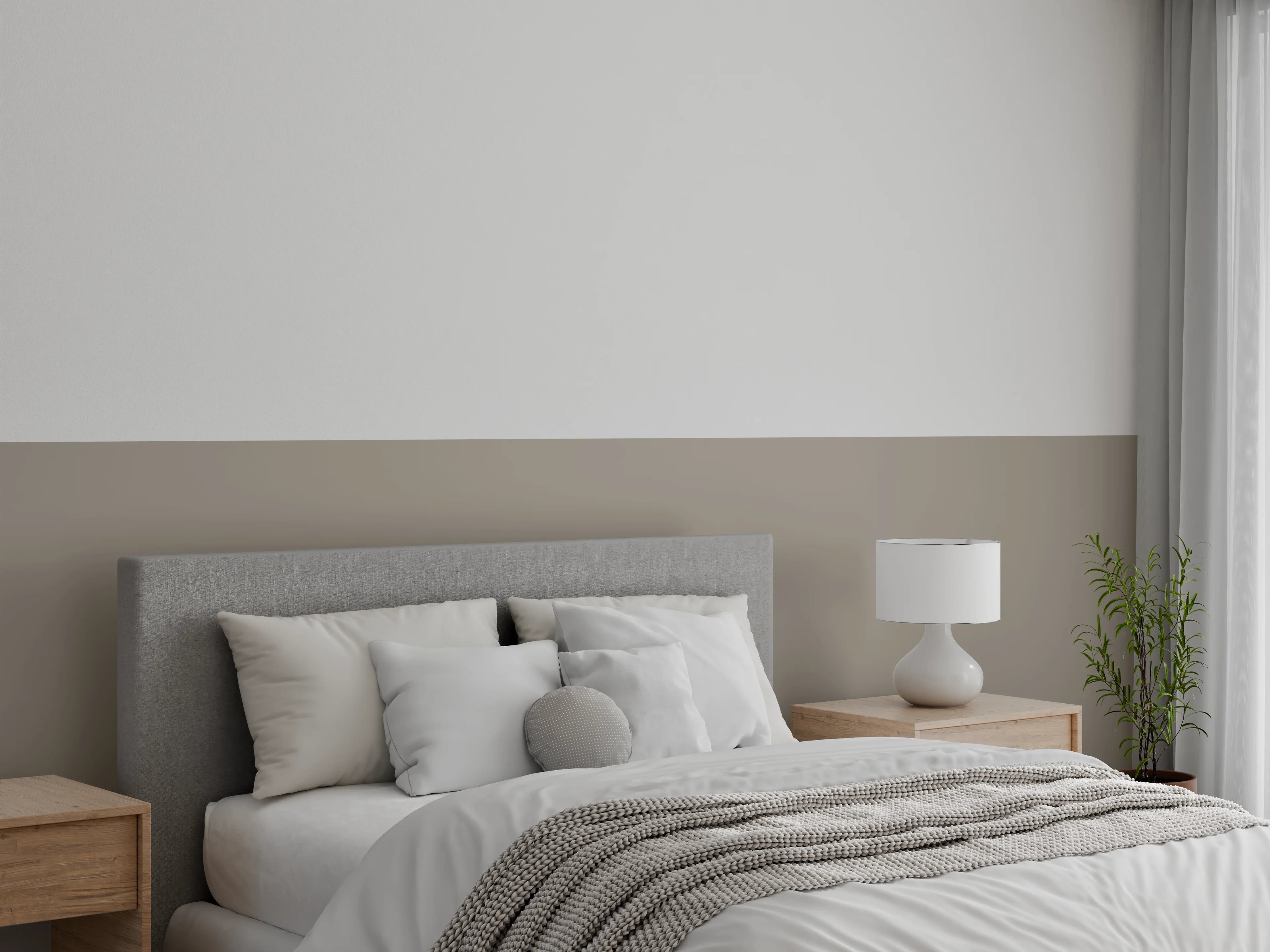 Wandverkleidung Schlafzimmer - RAL 7048 (Perlmuttgrau)