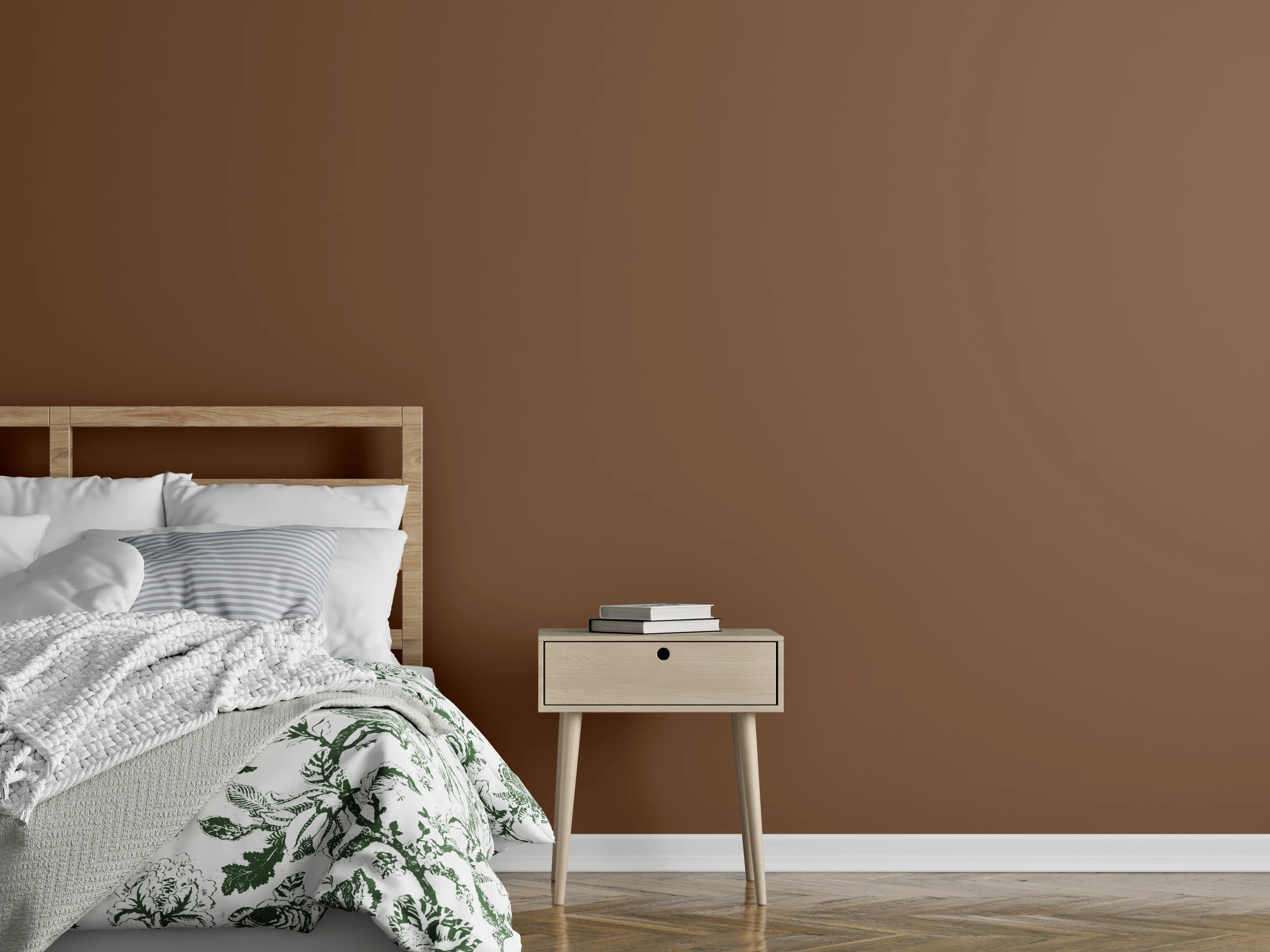 Wandverkleidung Schlafzimmer - RAL 8024 (Beigebraun)
