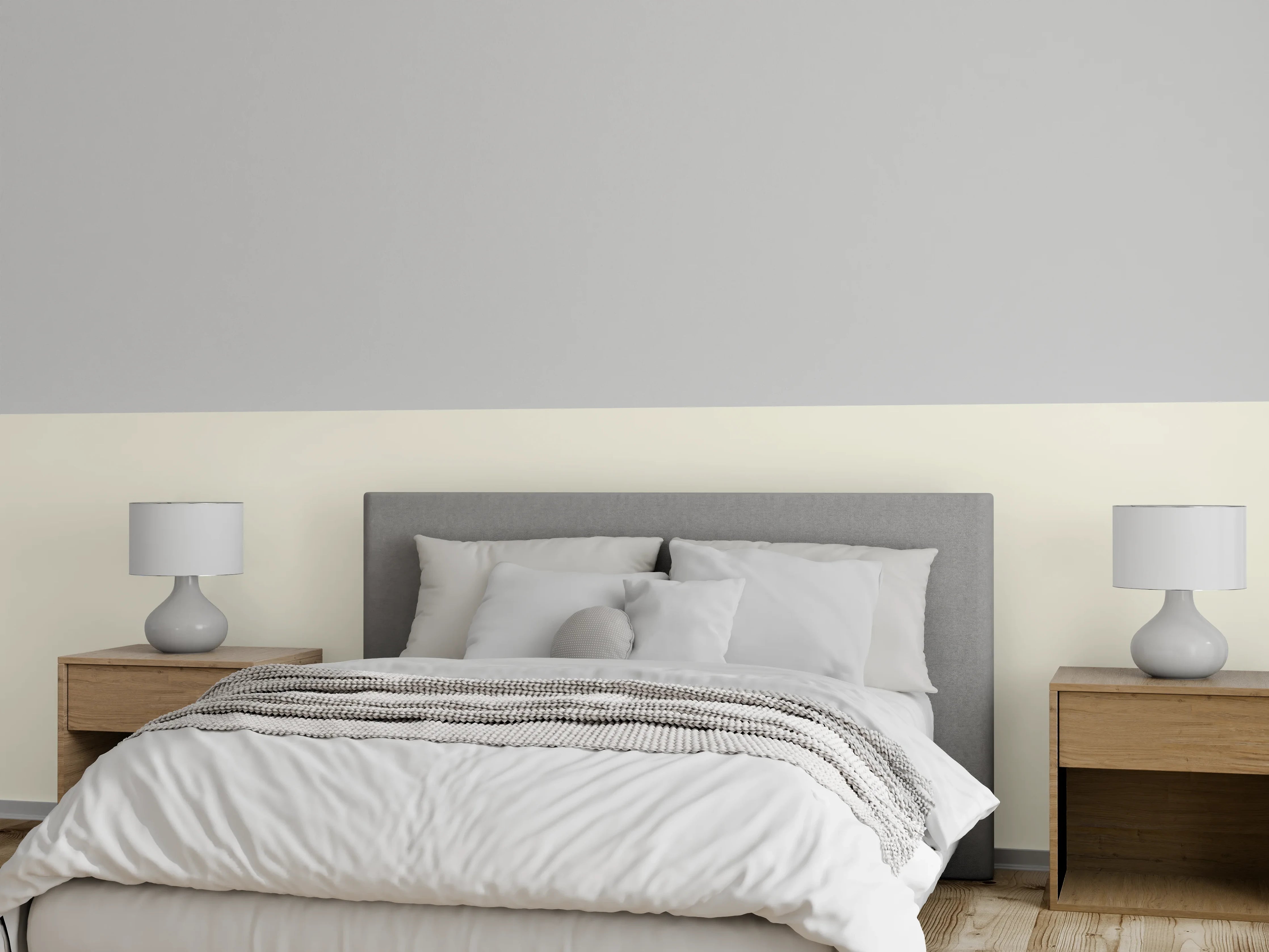 Wandverkleidung Schlafzimmer - RAL 9001 (Creme)