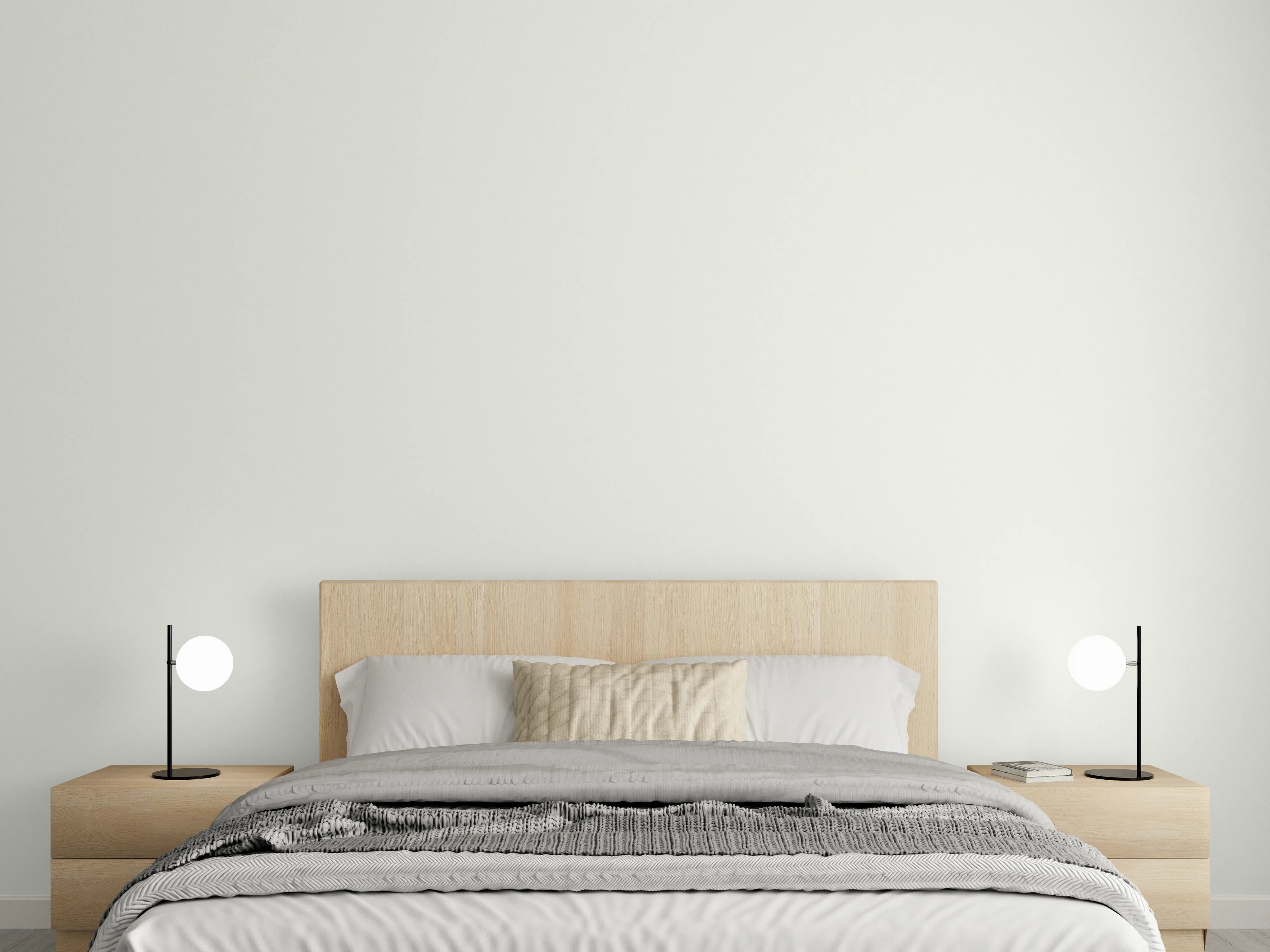 Wandverkleidung Schlafzimmer - RAL 9002 (Grauweiß)