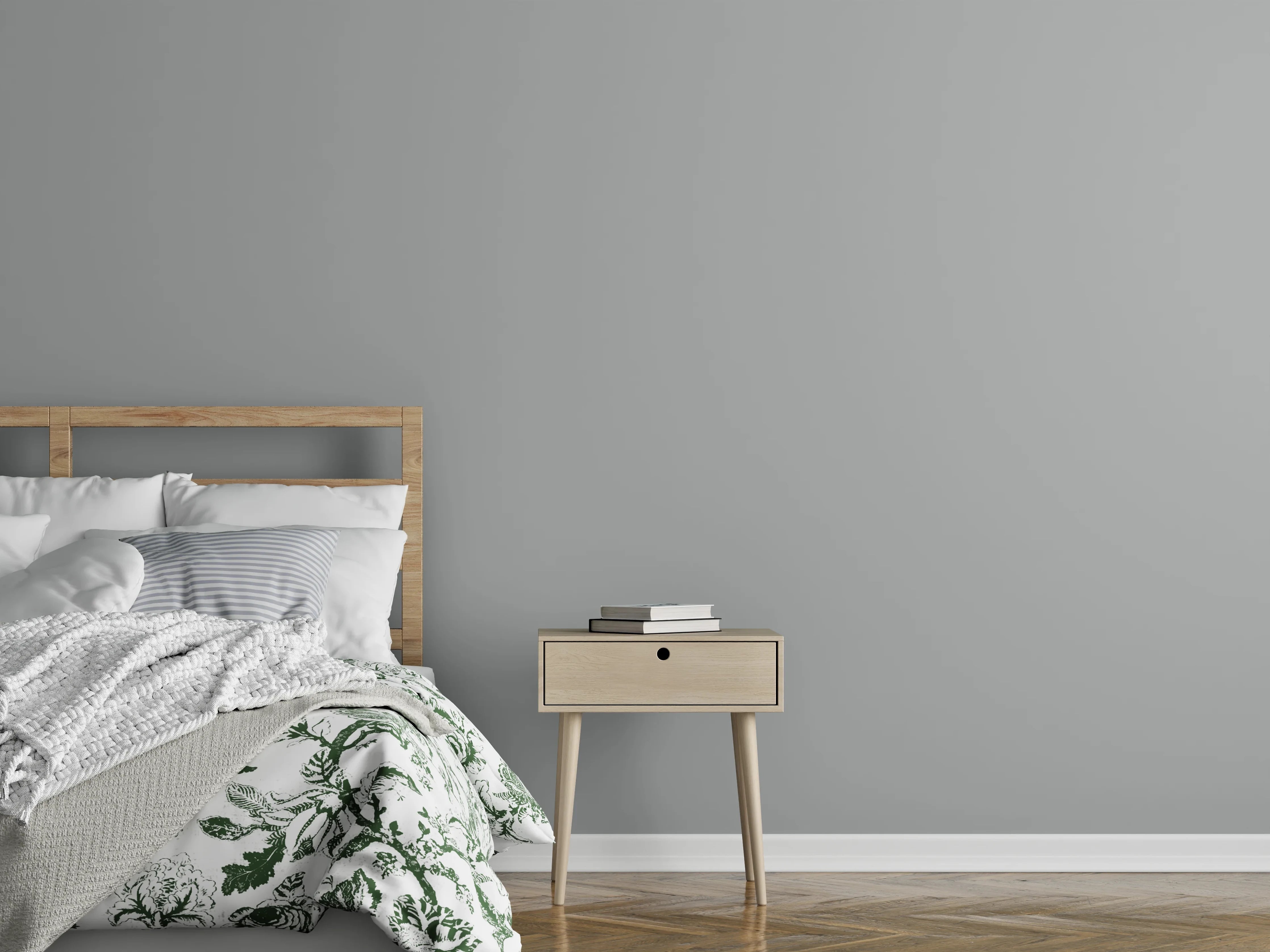 Wandverkleidung Schlafzimmer - RAL 9006 (Weißaluminium)