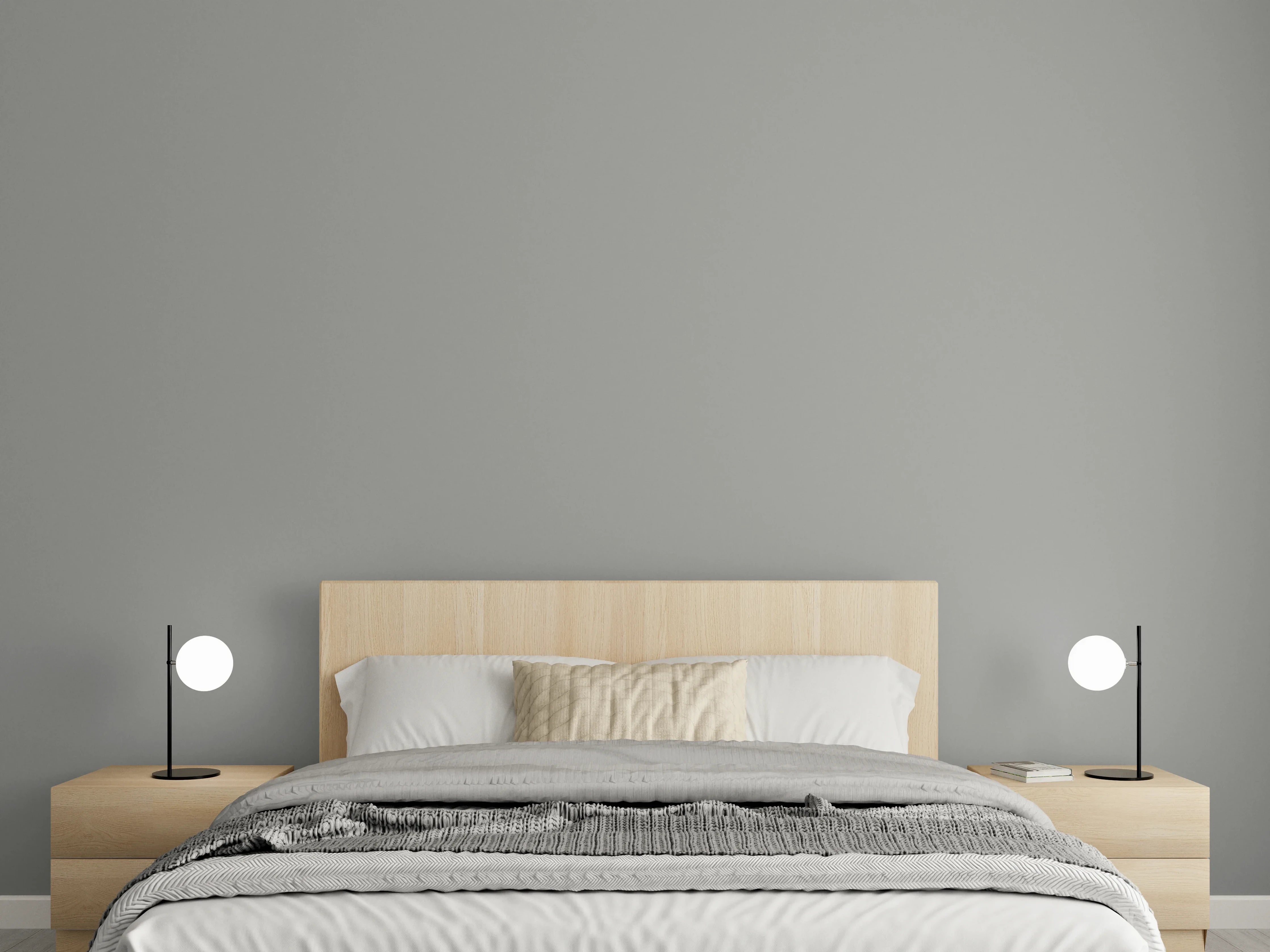 Wandverkleidung Schlafzimmer - RAL 9007 (Graualuminium)