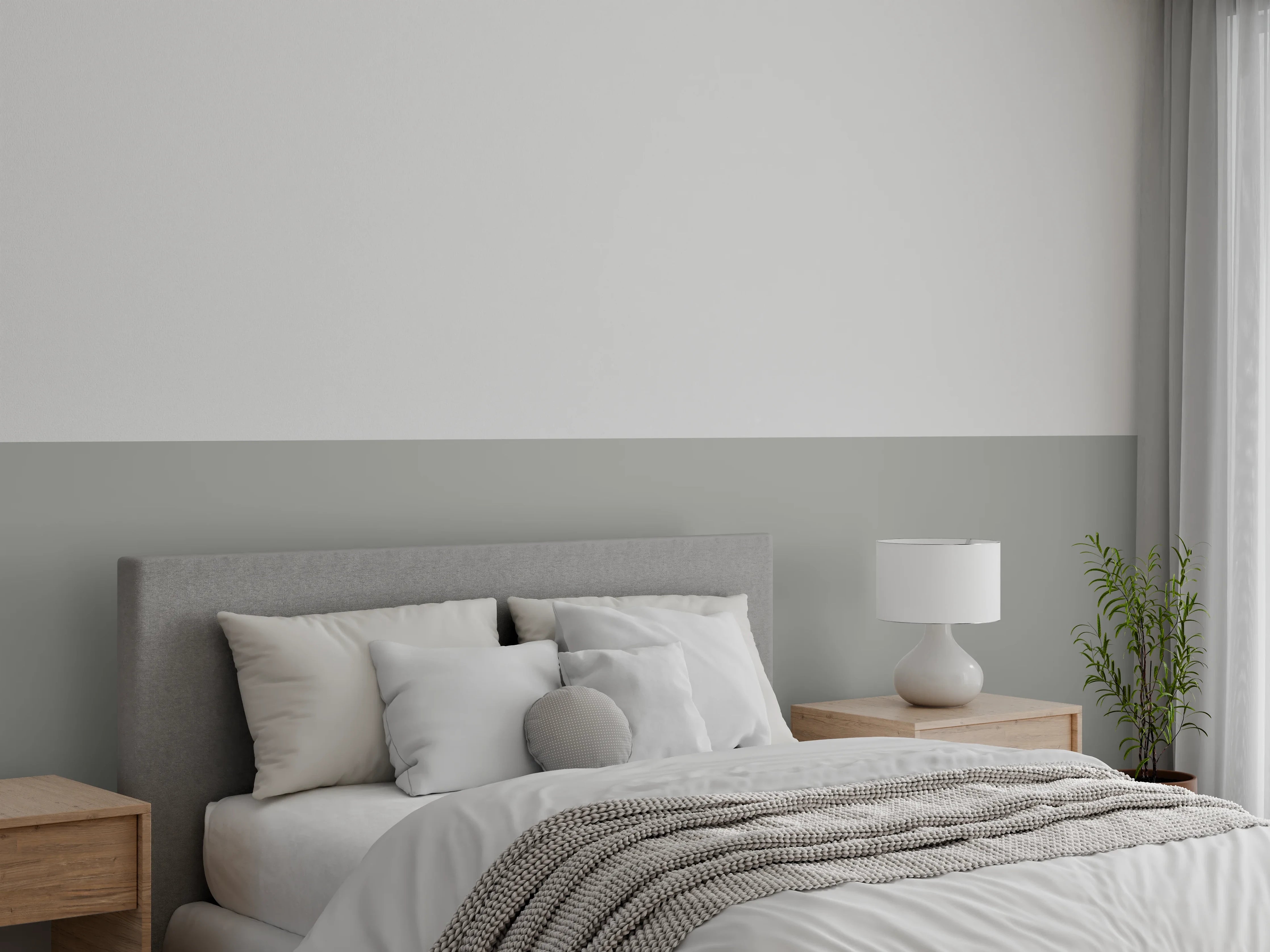 Wandverkleidung Schlafzimmer - RAL 9007 (Graualuminium)