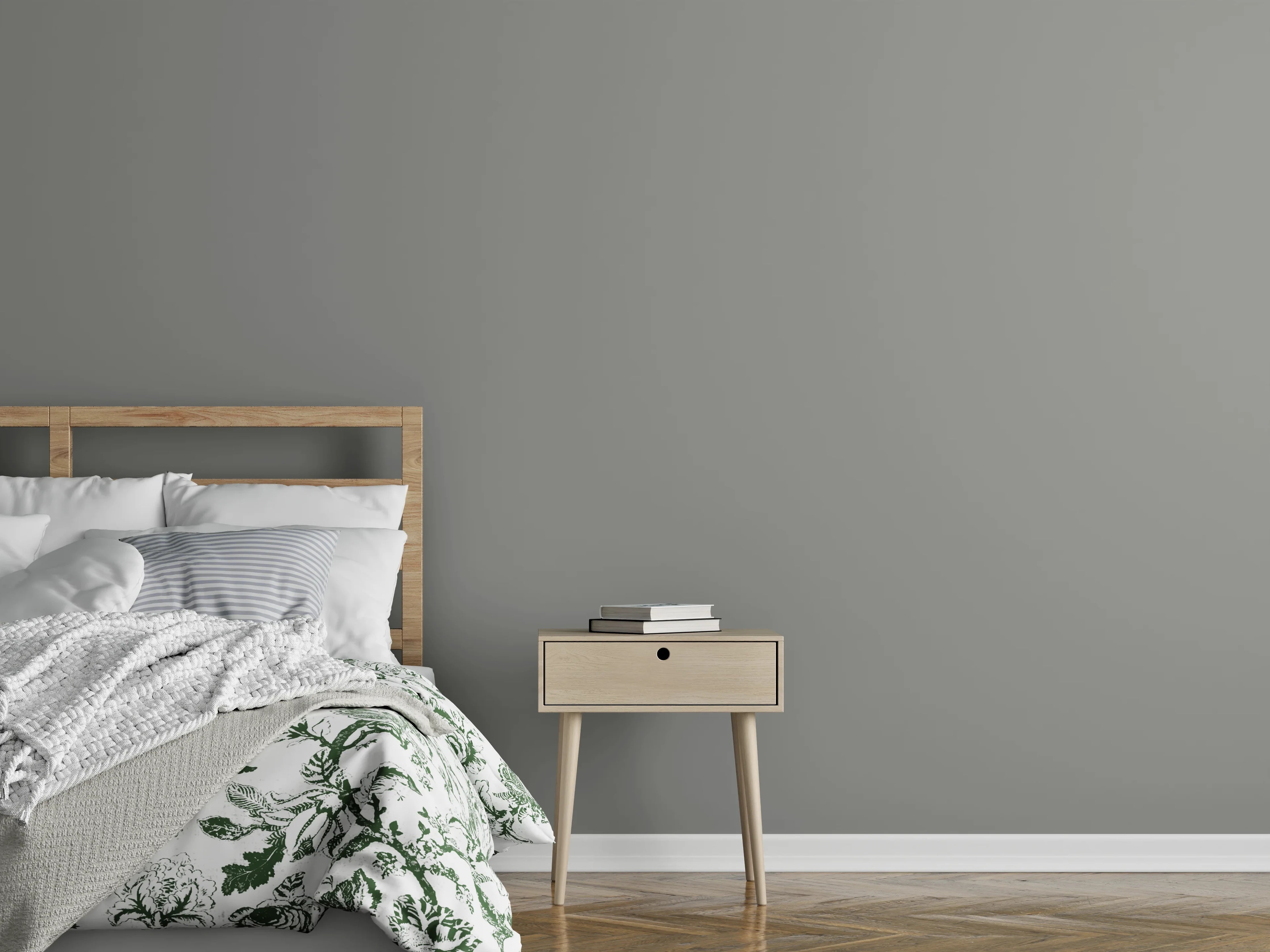 Wandverkleidung Schlafzimmer - RAL 9007 (Graualuminium)