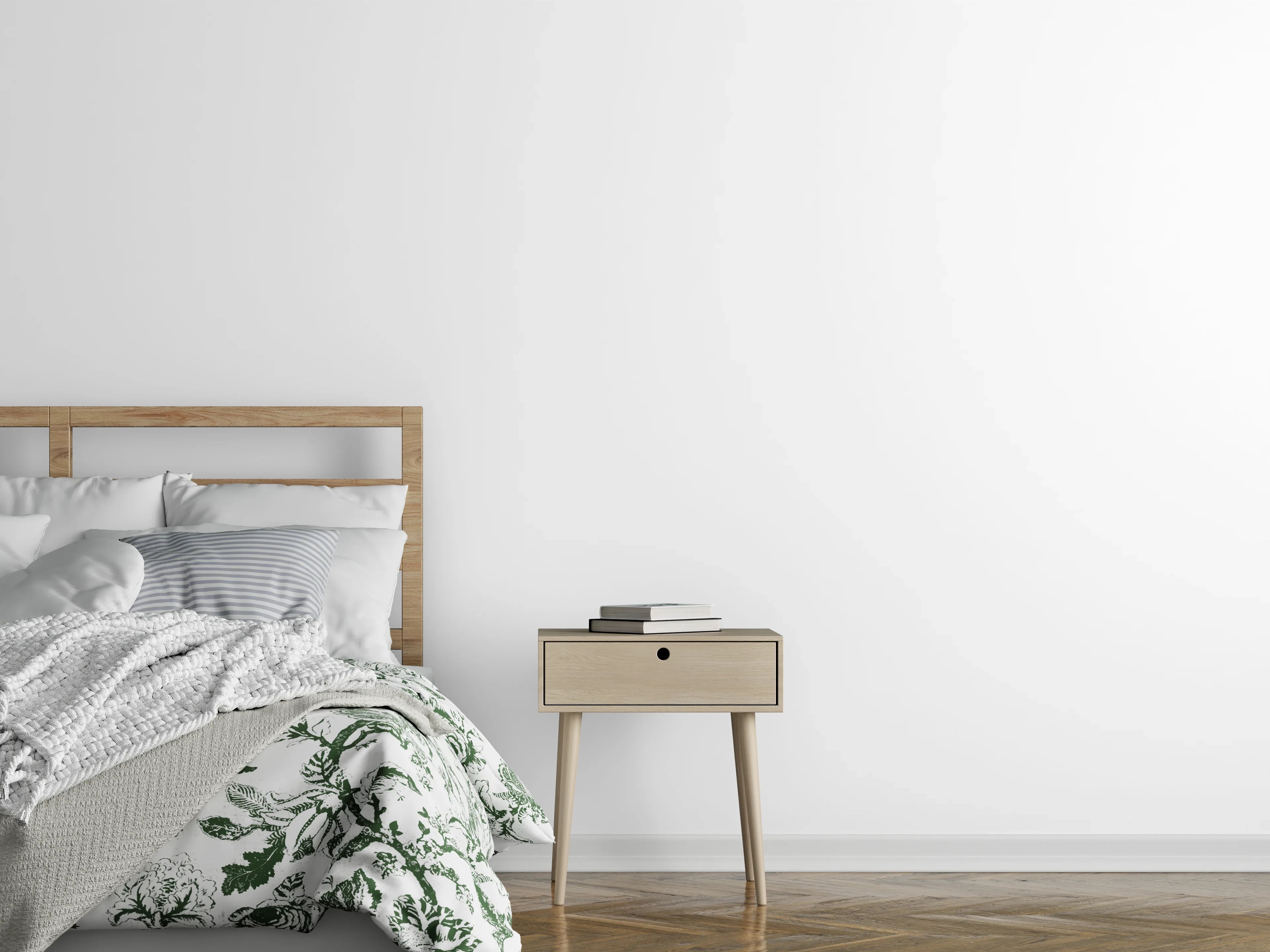 Wandverkleidung Schlafzimmer - RAL Farbe Weiß