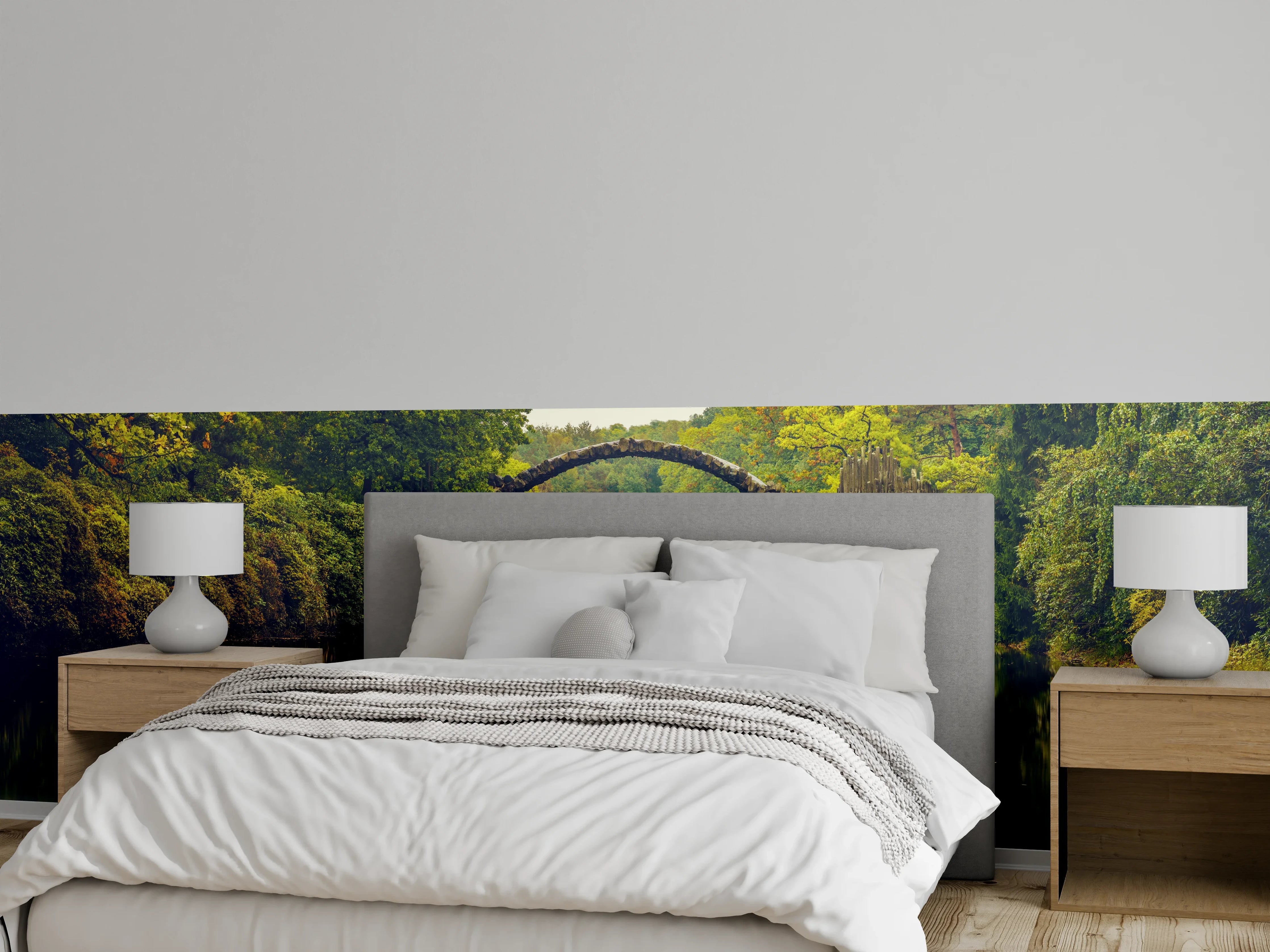 Wandverkleidung Schlafzimmer - Rakotz bridge in Kromlau