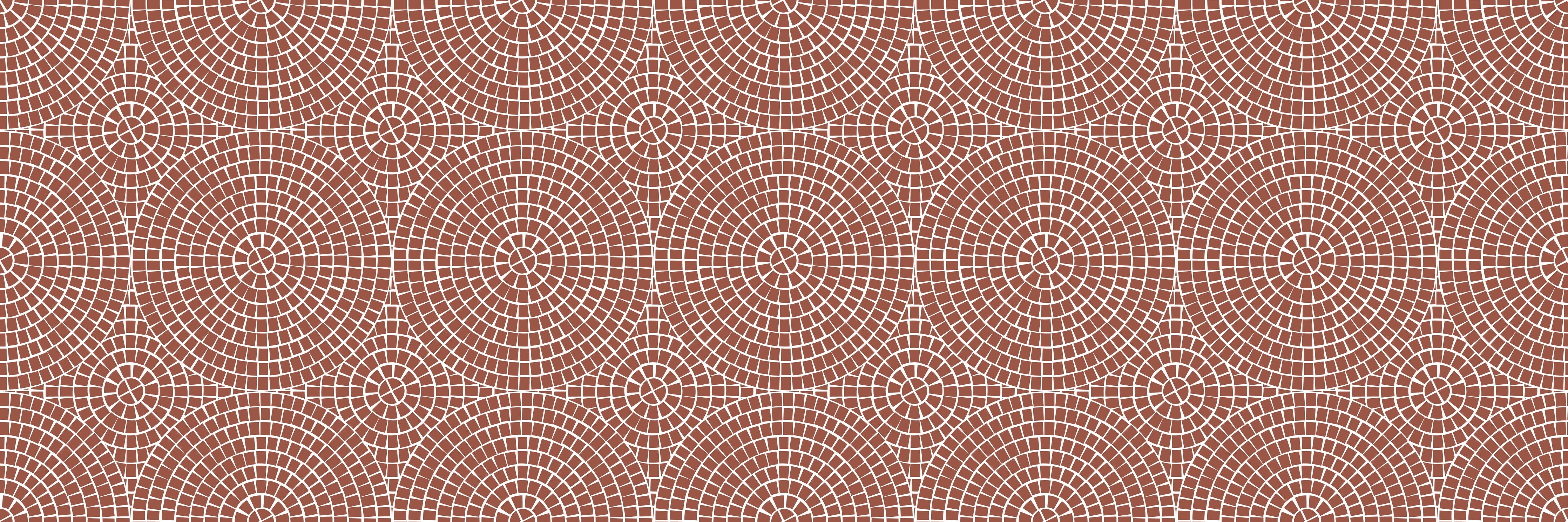 Wandverkleidung Schlafzimmer-Retro-Geometrie in Braun, Grau und Weiß