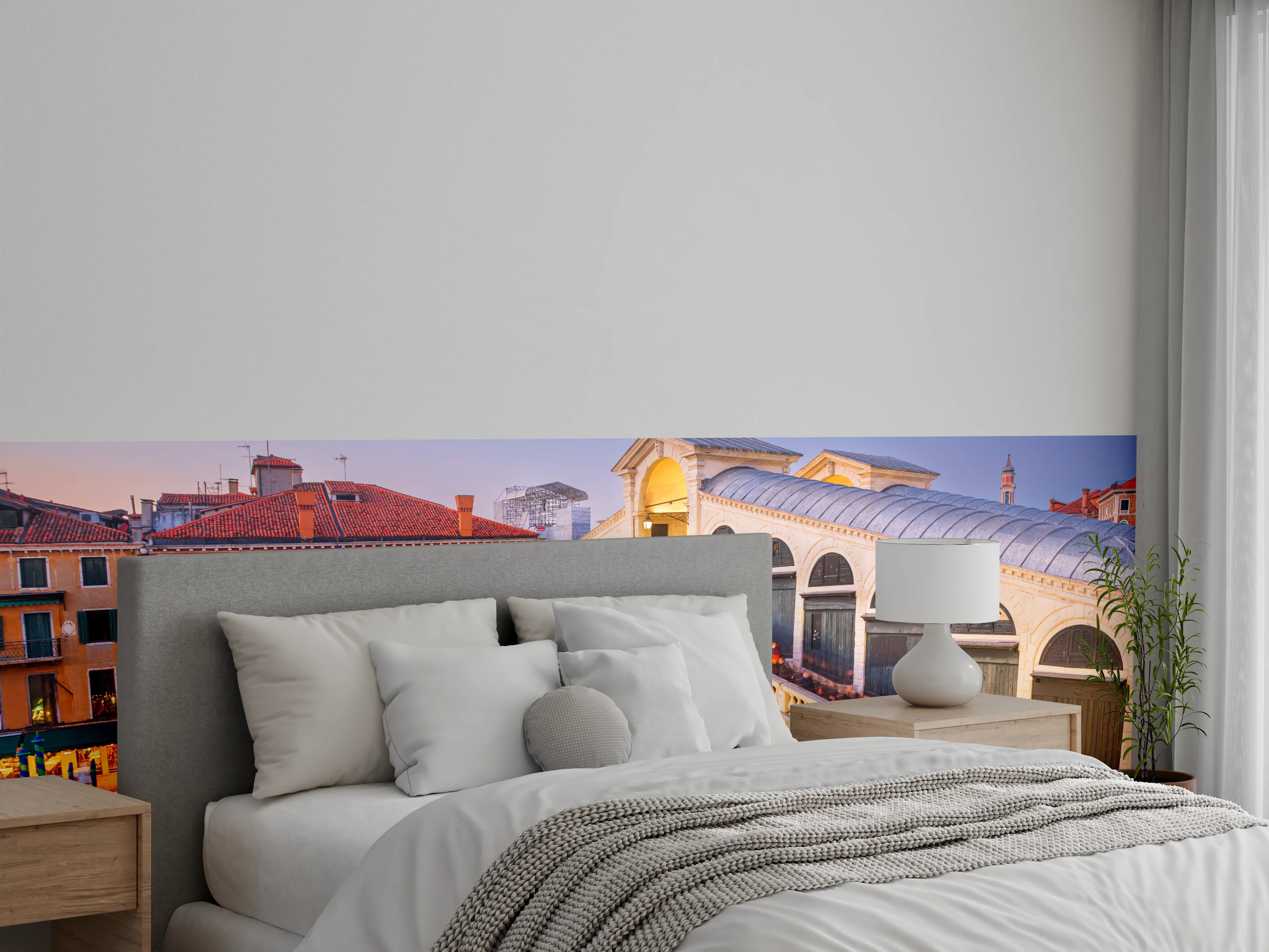 Wandverkleidung Schlafzimmer - Rialtobrücke in Venedig bei Abendstimmung
