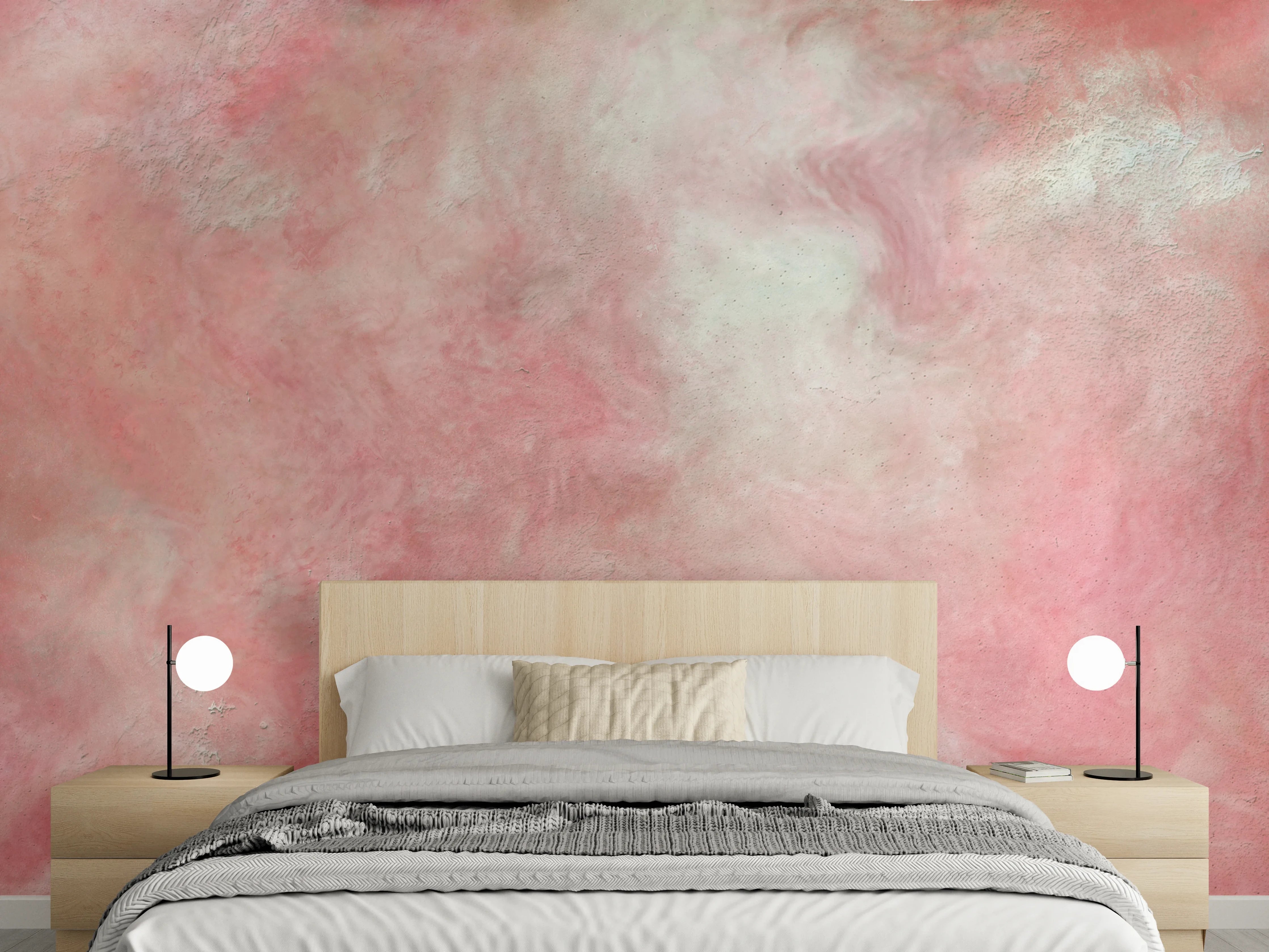 Wandverkleidung Schlafzimmer - Rosa Marble Textur 