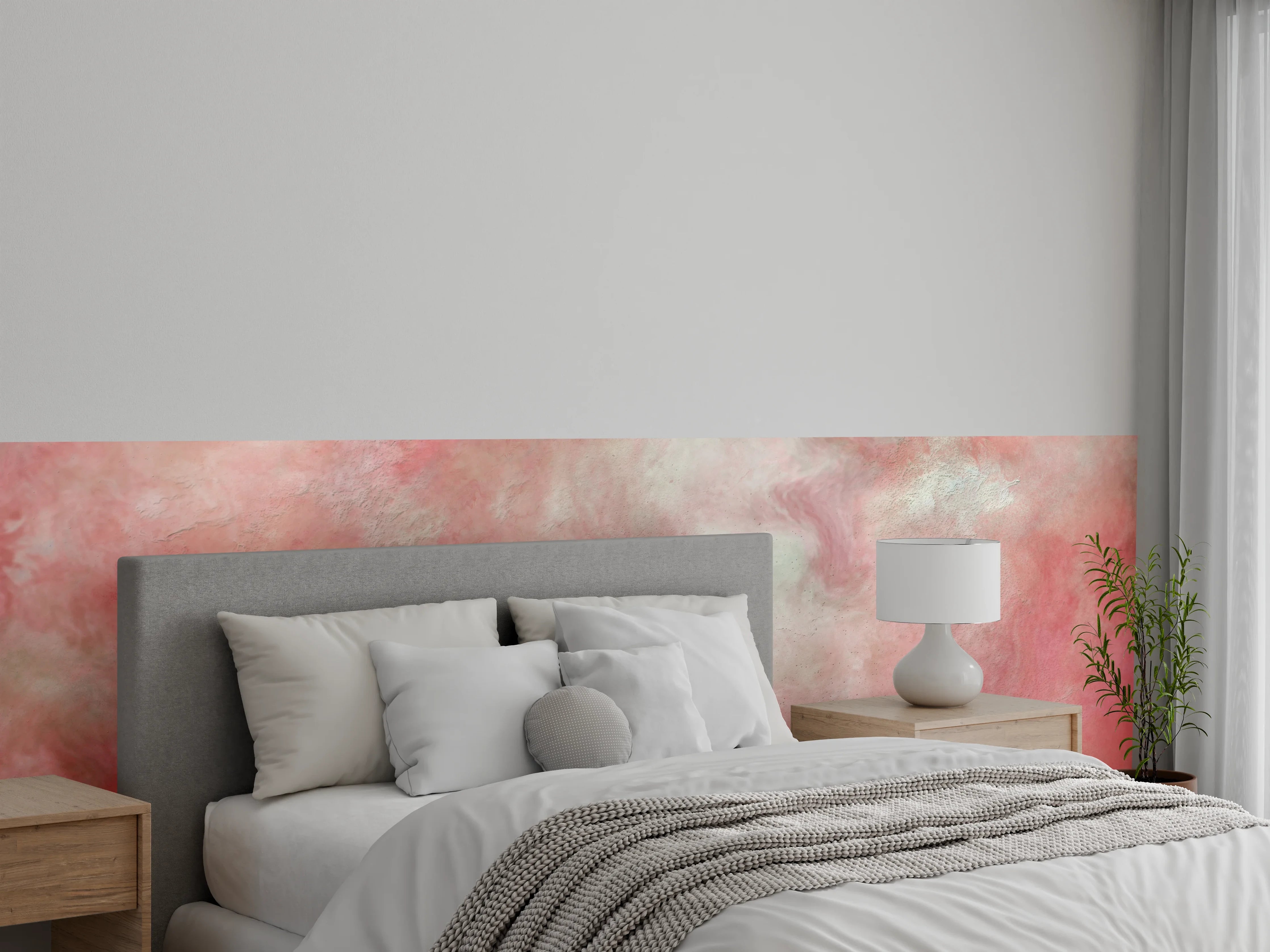 Wandverkleidung Schlafzimmer - Rosa Marble Textur 