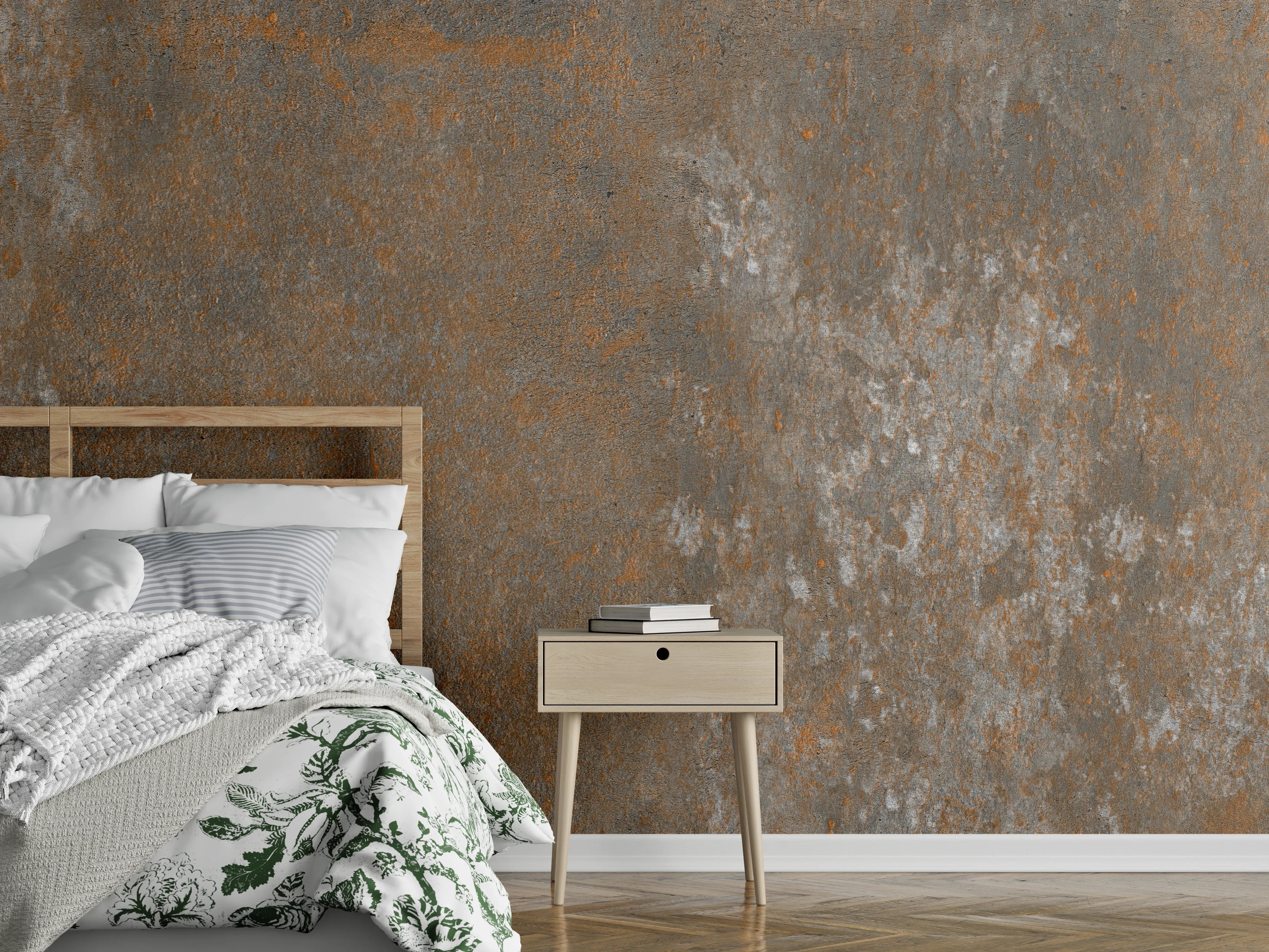 Wandverkleidung Schlafzimmer - Rostiger Naturstein