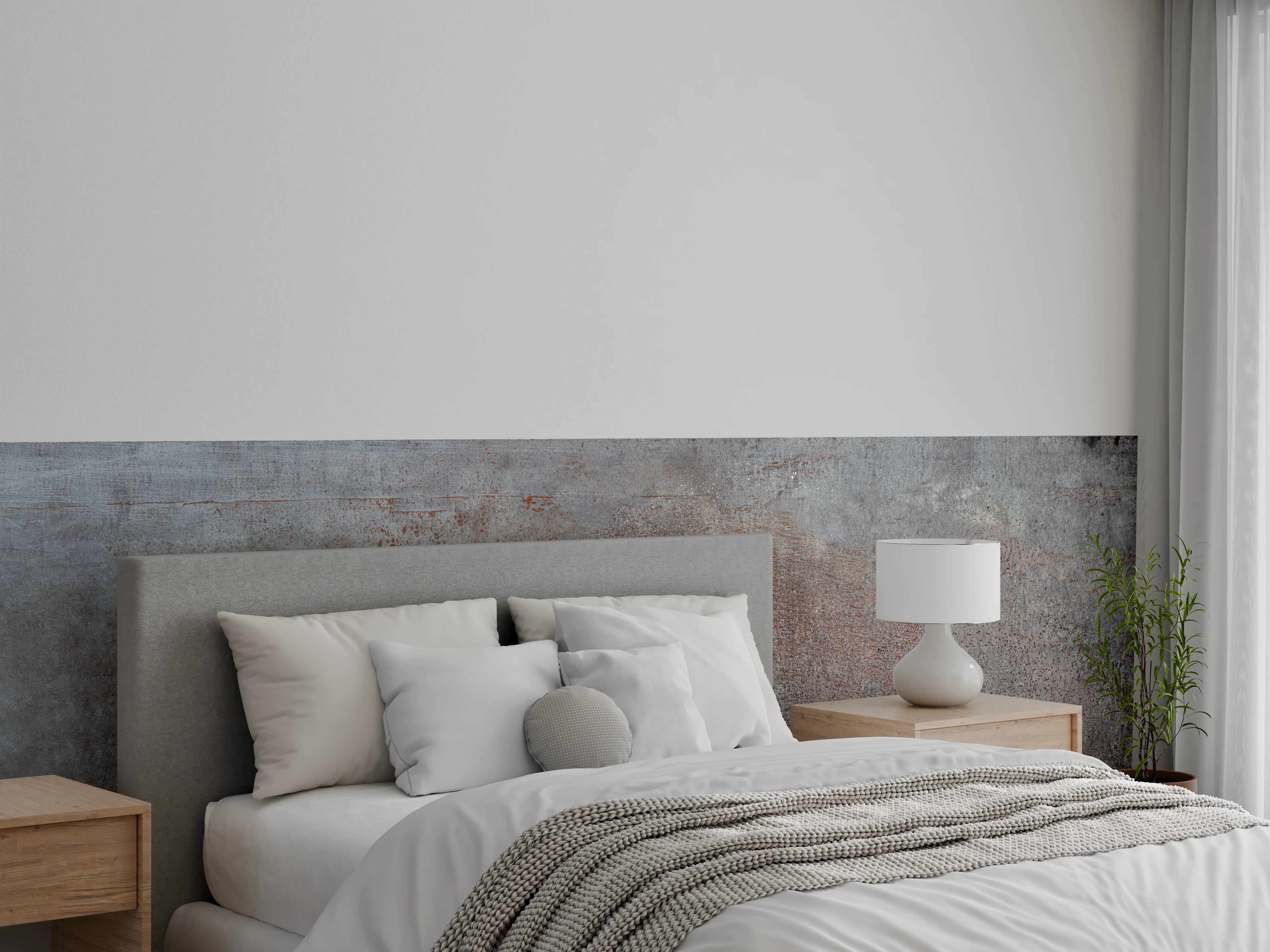 Wandverkleidung Schlafzimmer - Rustikaler Marmor