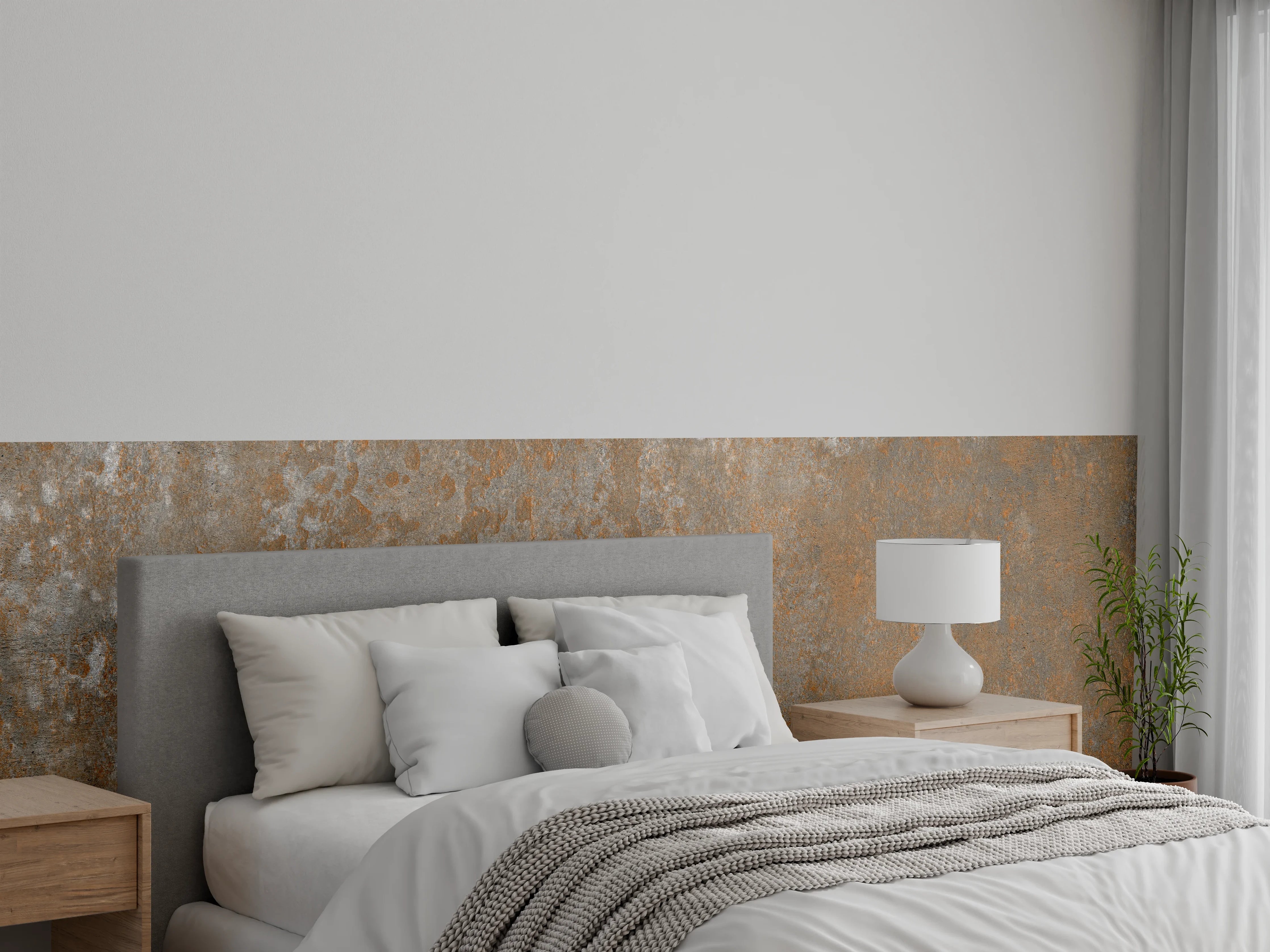 Wandverkleidung Schlafzimmer - Rustikaler Stein Hintergrund