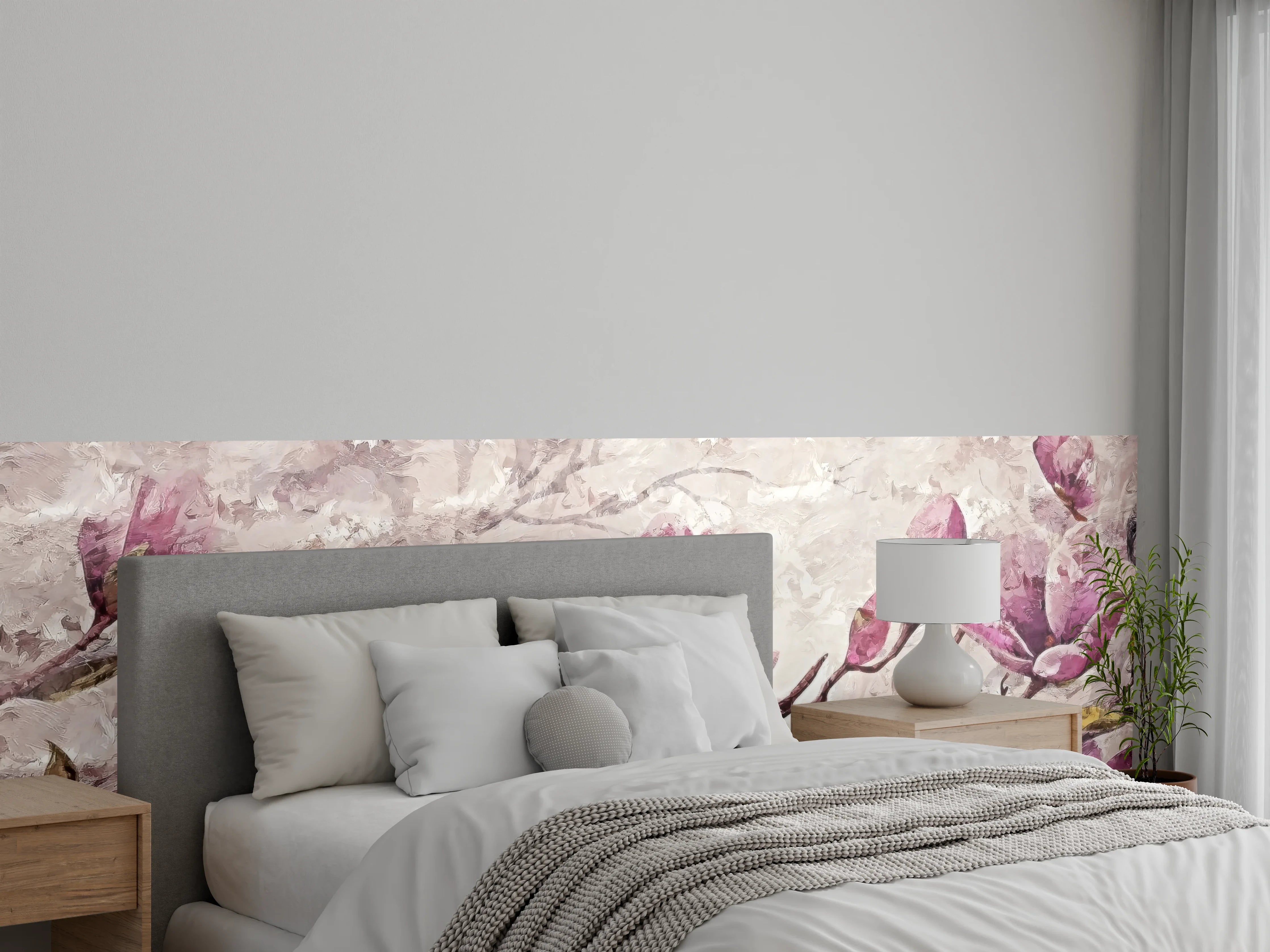 Wandverkleidung Schlafzimmer - Sakura Baum - Gemälde