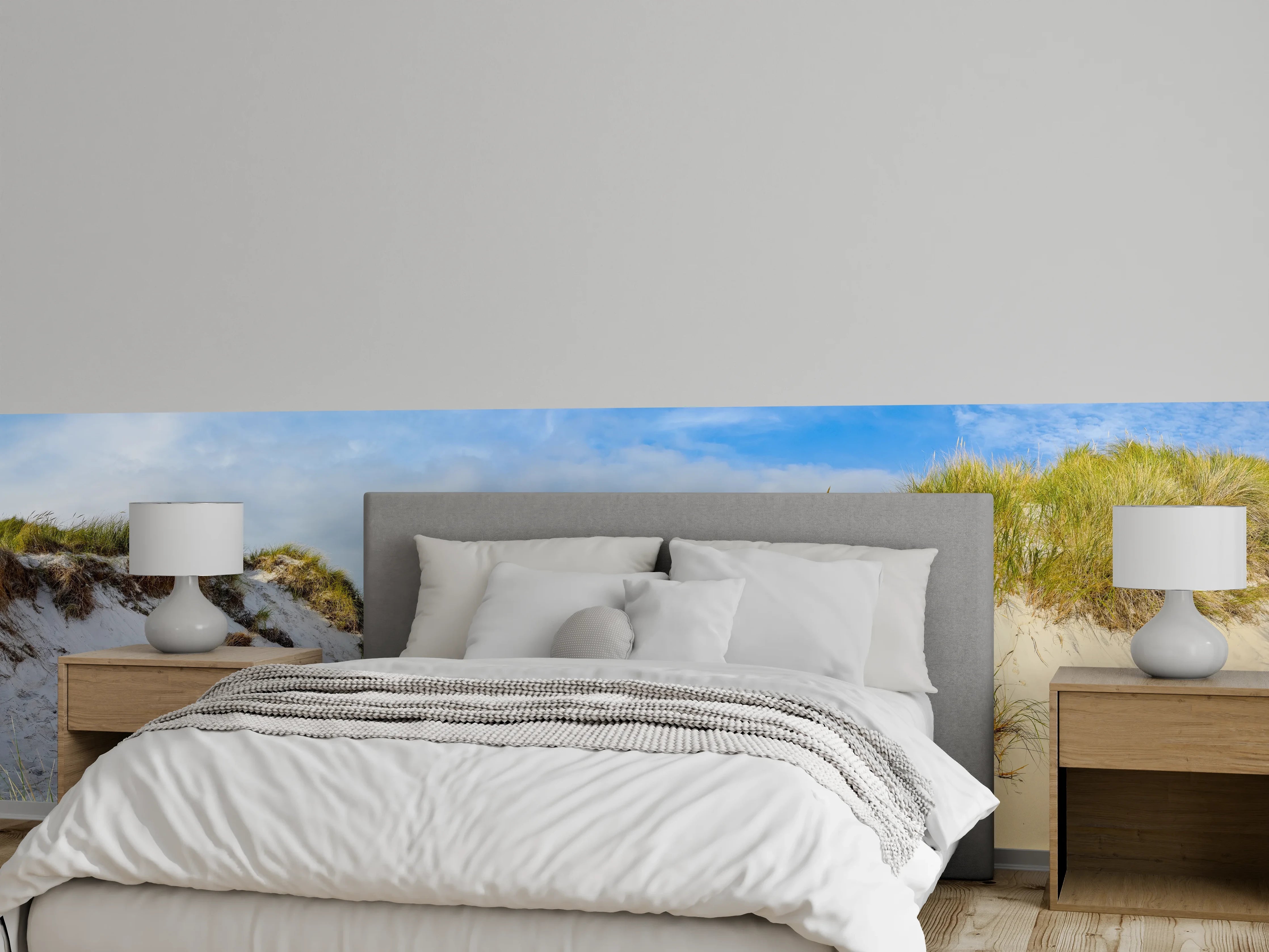 Wandverkleidung Schlafzimmer - Sanddüne am Meer Panorama