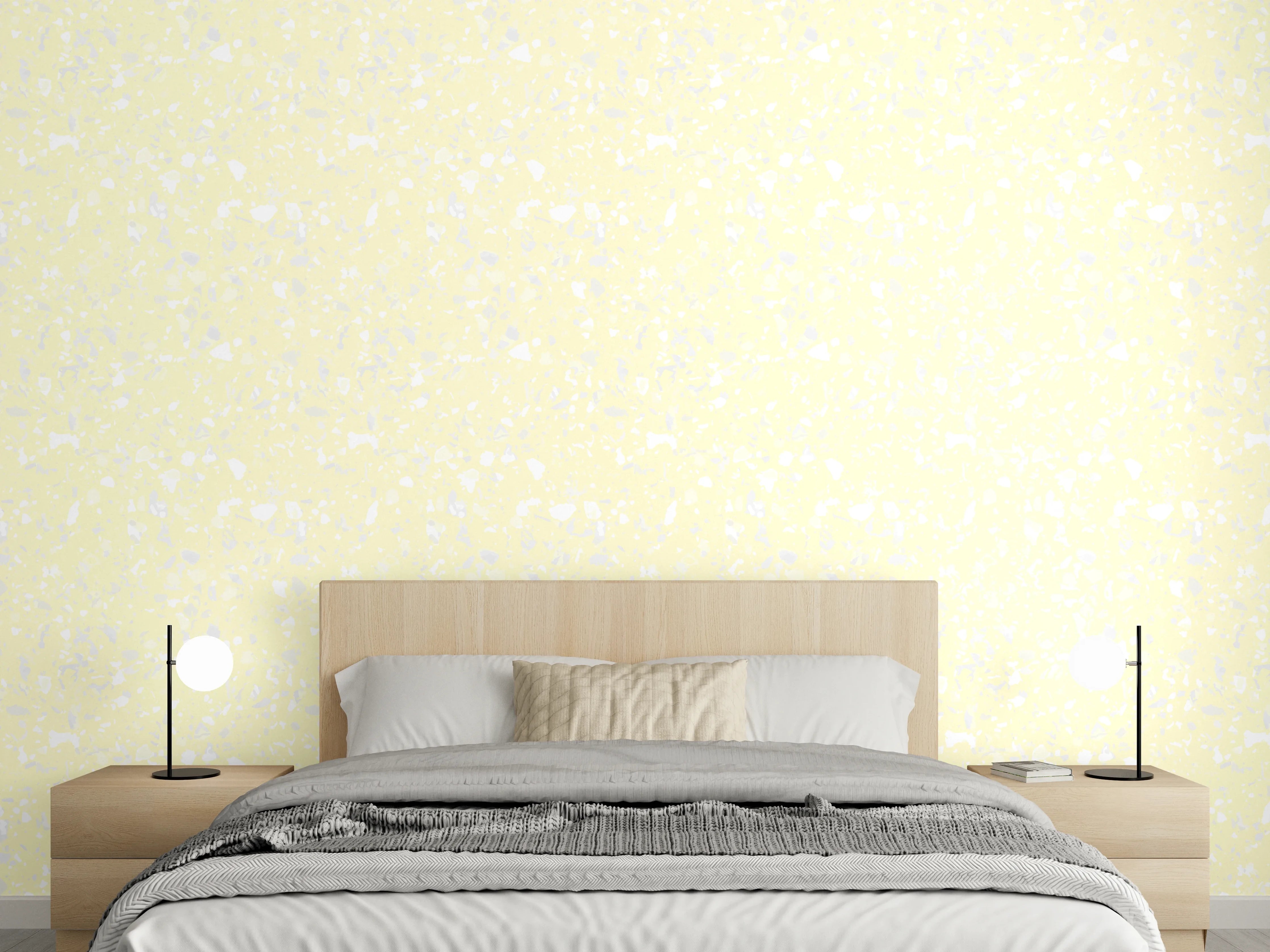 Wandverkleidung Schlafzimmer - Sanfter Pastell-Hintergrund in Creme
