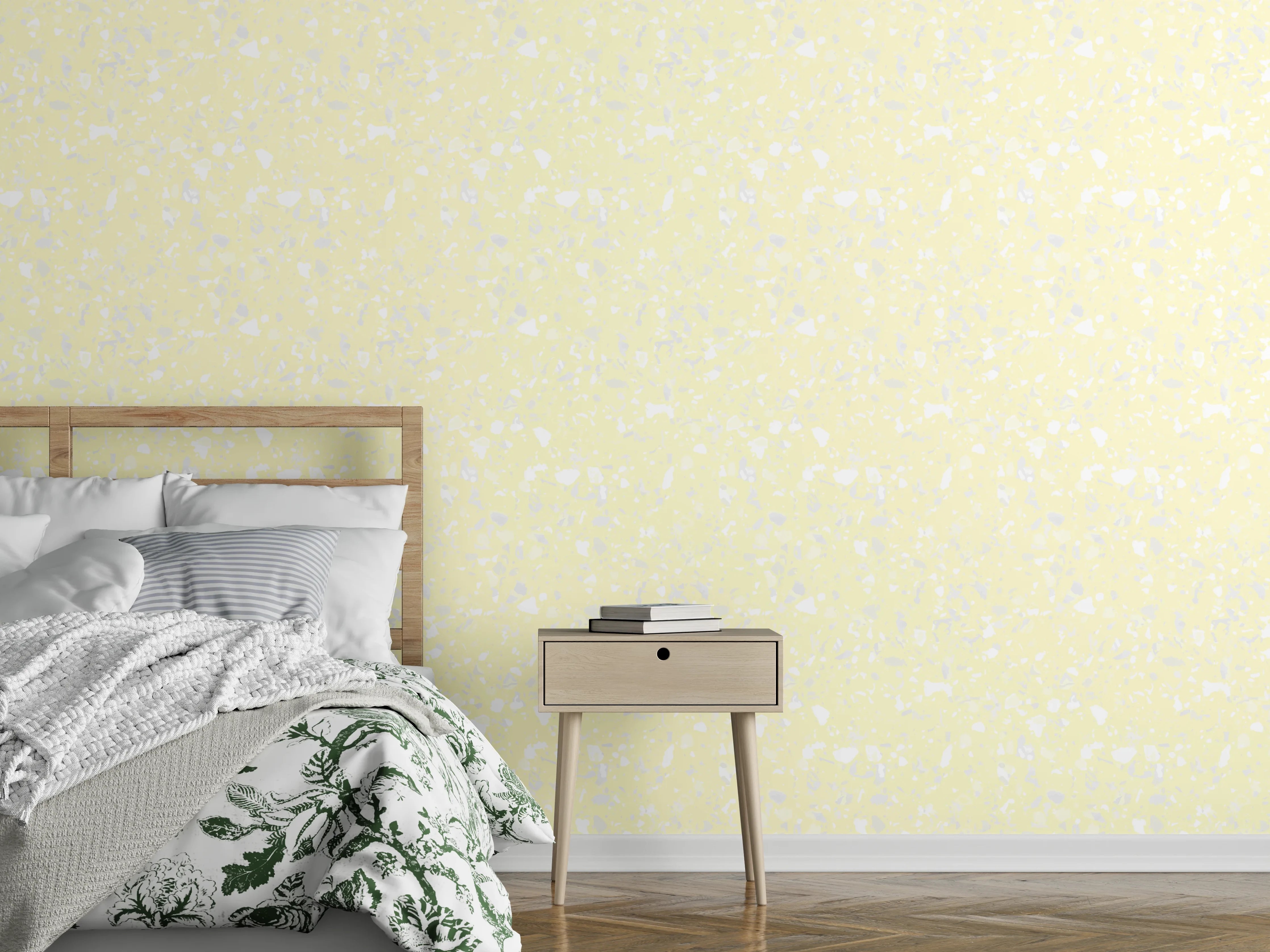 Wandverkleidung Schlafzimmer - Sanfter Pastell-Hintergrund in Creme