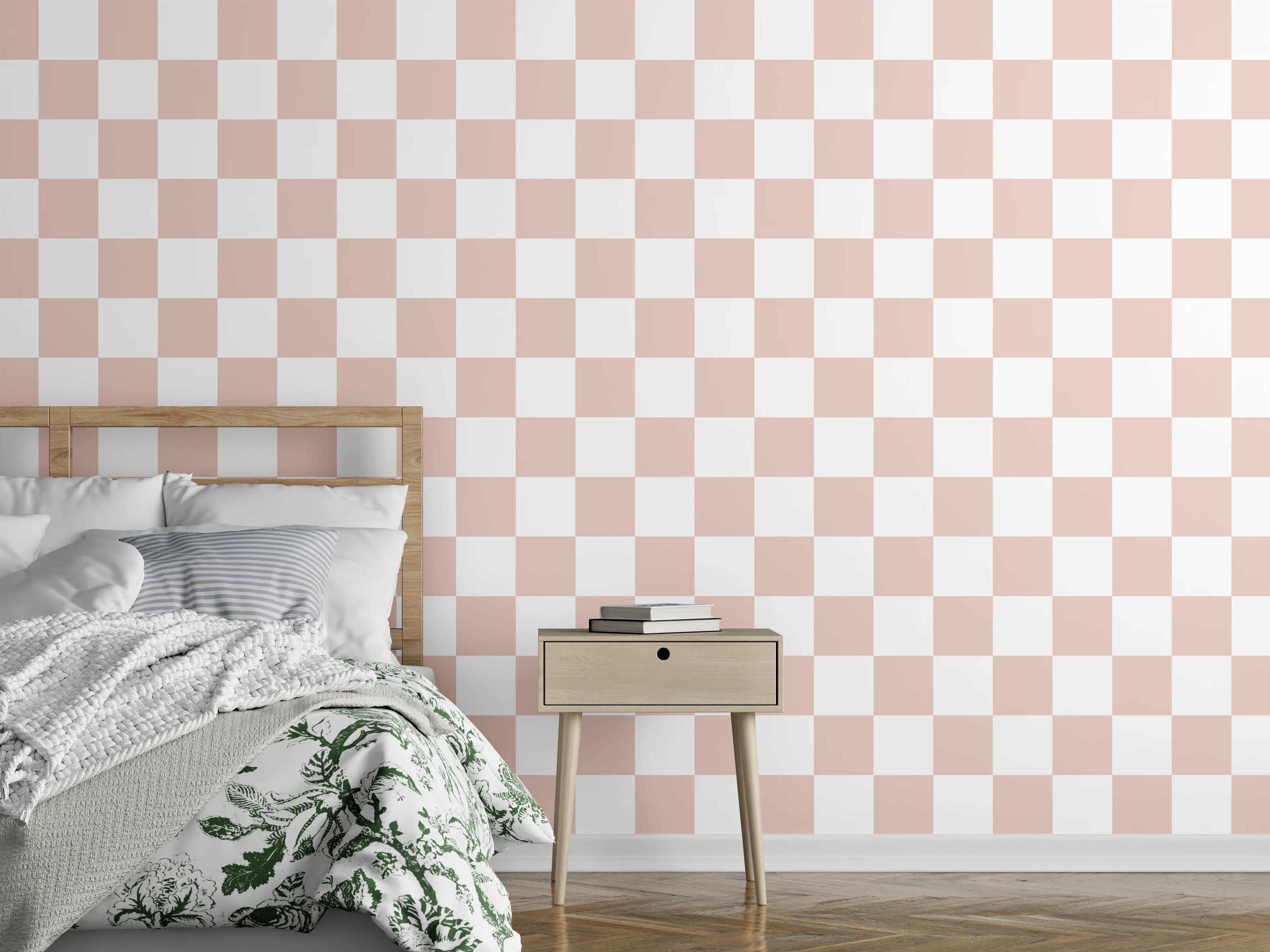 Wandverkleidung Schlafzimmer - Sanftes Fliesendesign in Greige-Tönen