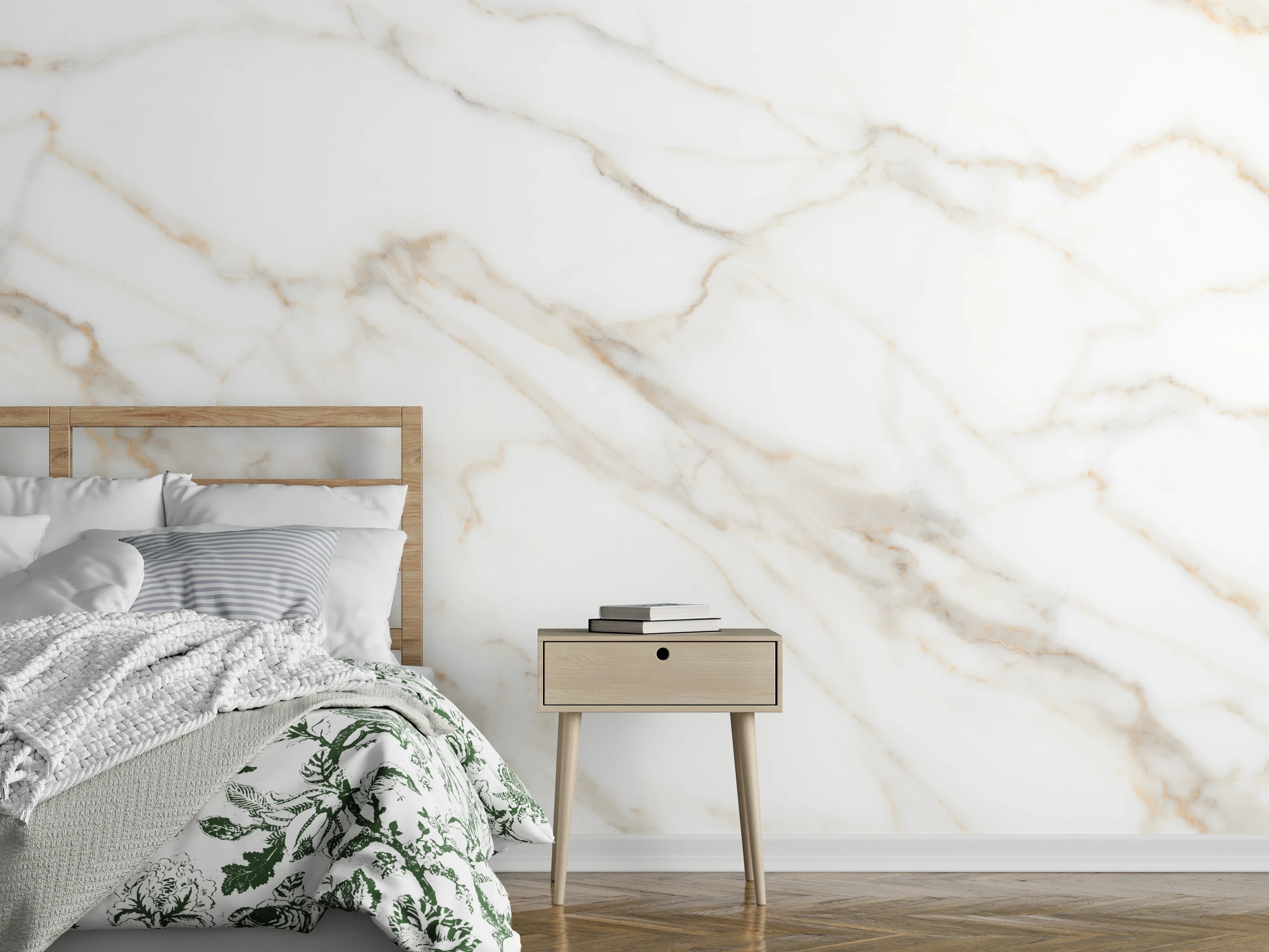 Wandverkleidung Schlafzimmer - Satvariyo Marmor
