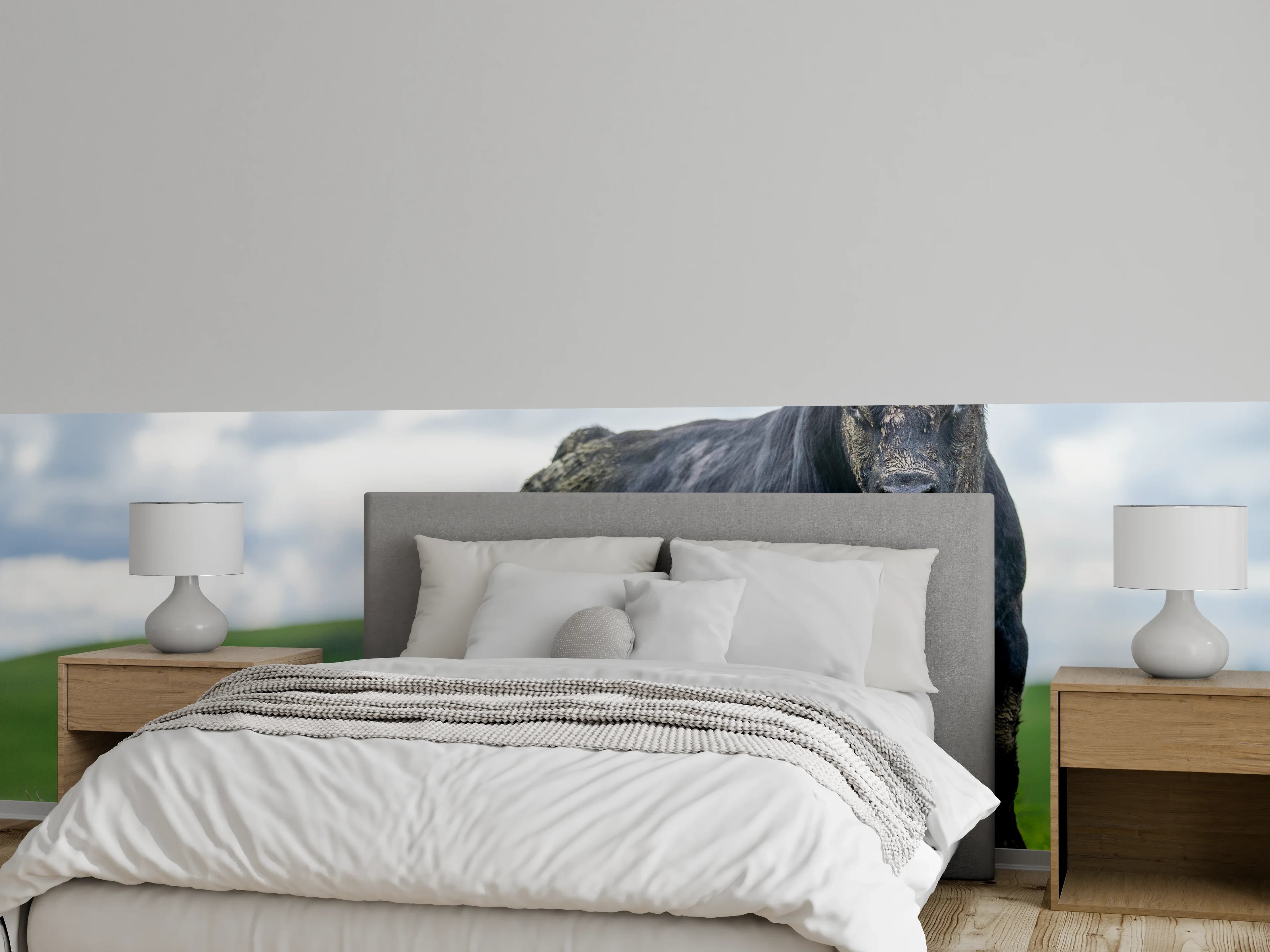 Wandverkleidung Schlafzimmer - Schmutziger Aberdeen Angus