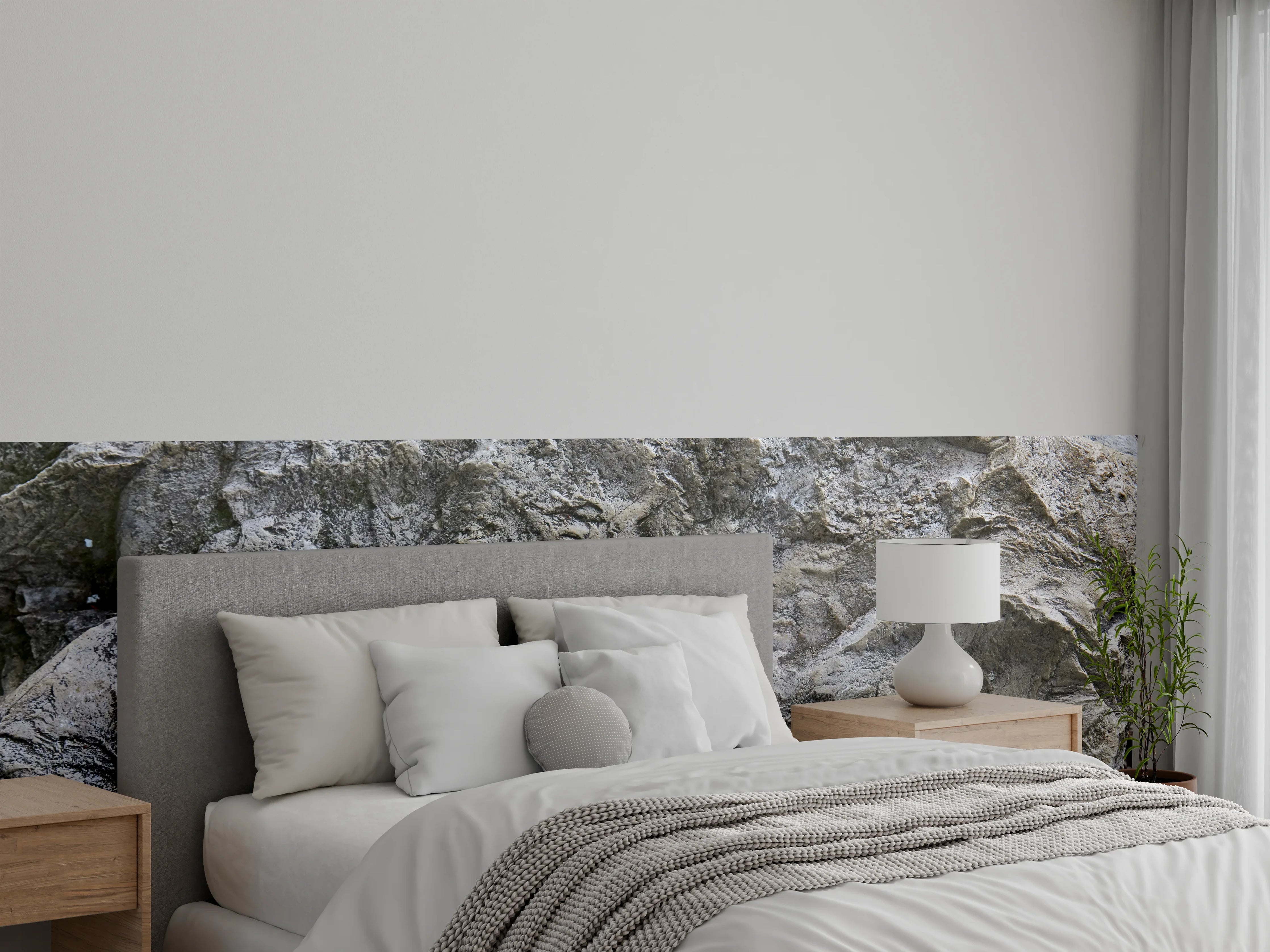 Wandverkleidung Schlafzimmer - Schöne Felsstruktur - Granit