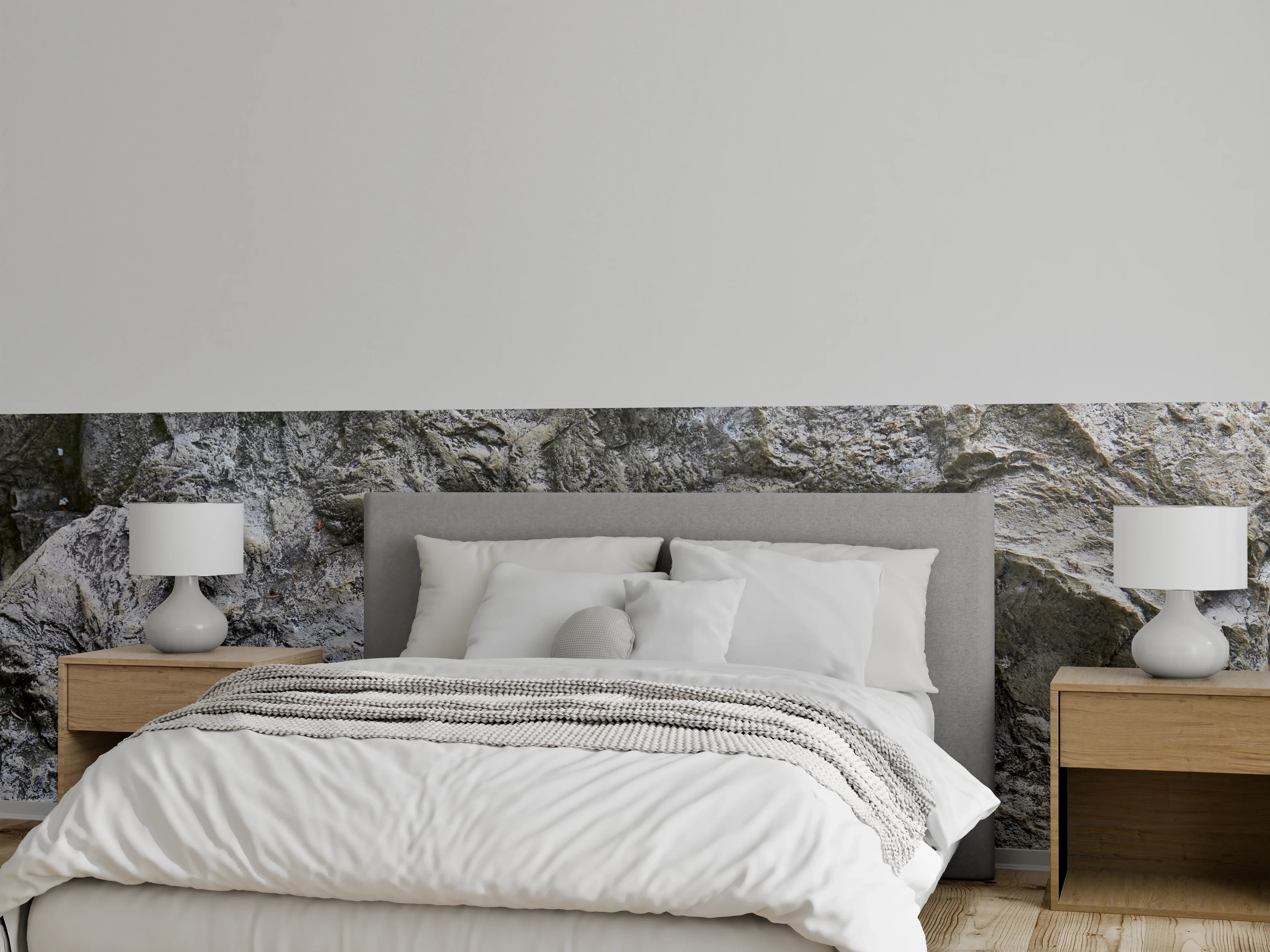 Wandverkleidung Schlafzimmer - Schöne Felsstruktur - Granit