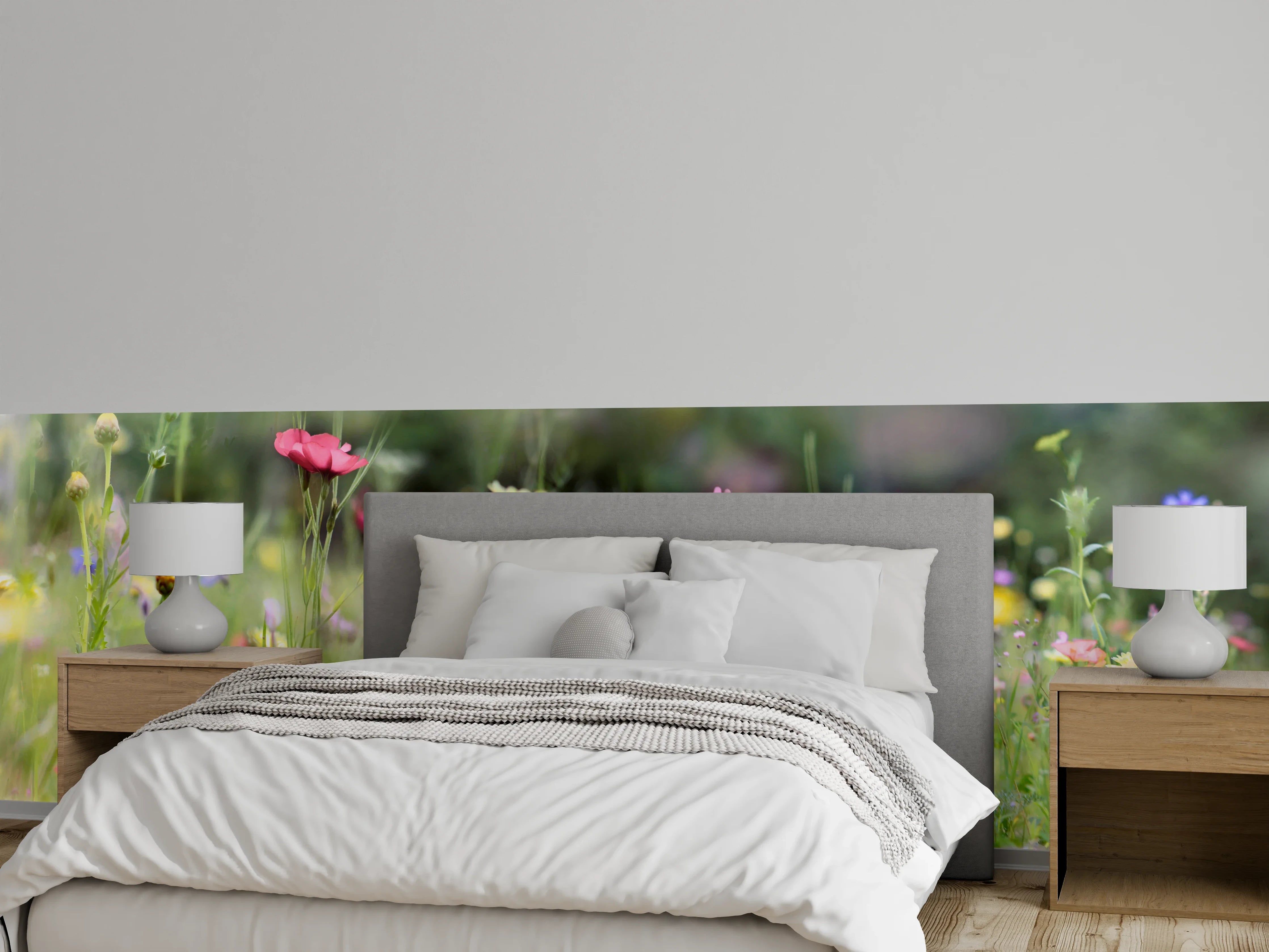 Wandverkleidung Schlafzimmer - Schöne Wildblumenwiese