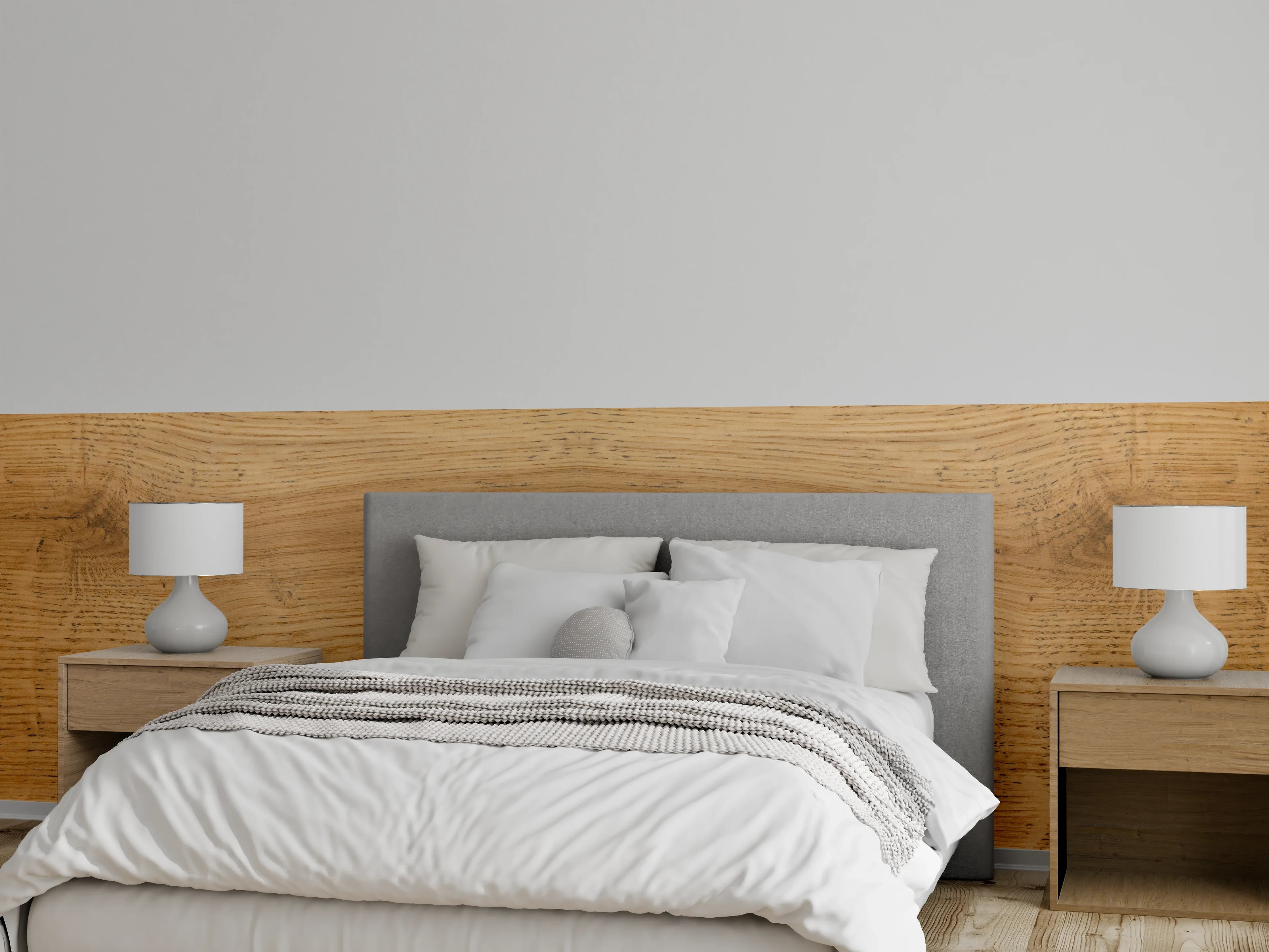 Wandverkleidung Schlafzimmer - Schöne helle Holzplatte