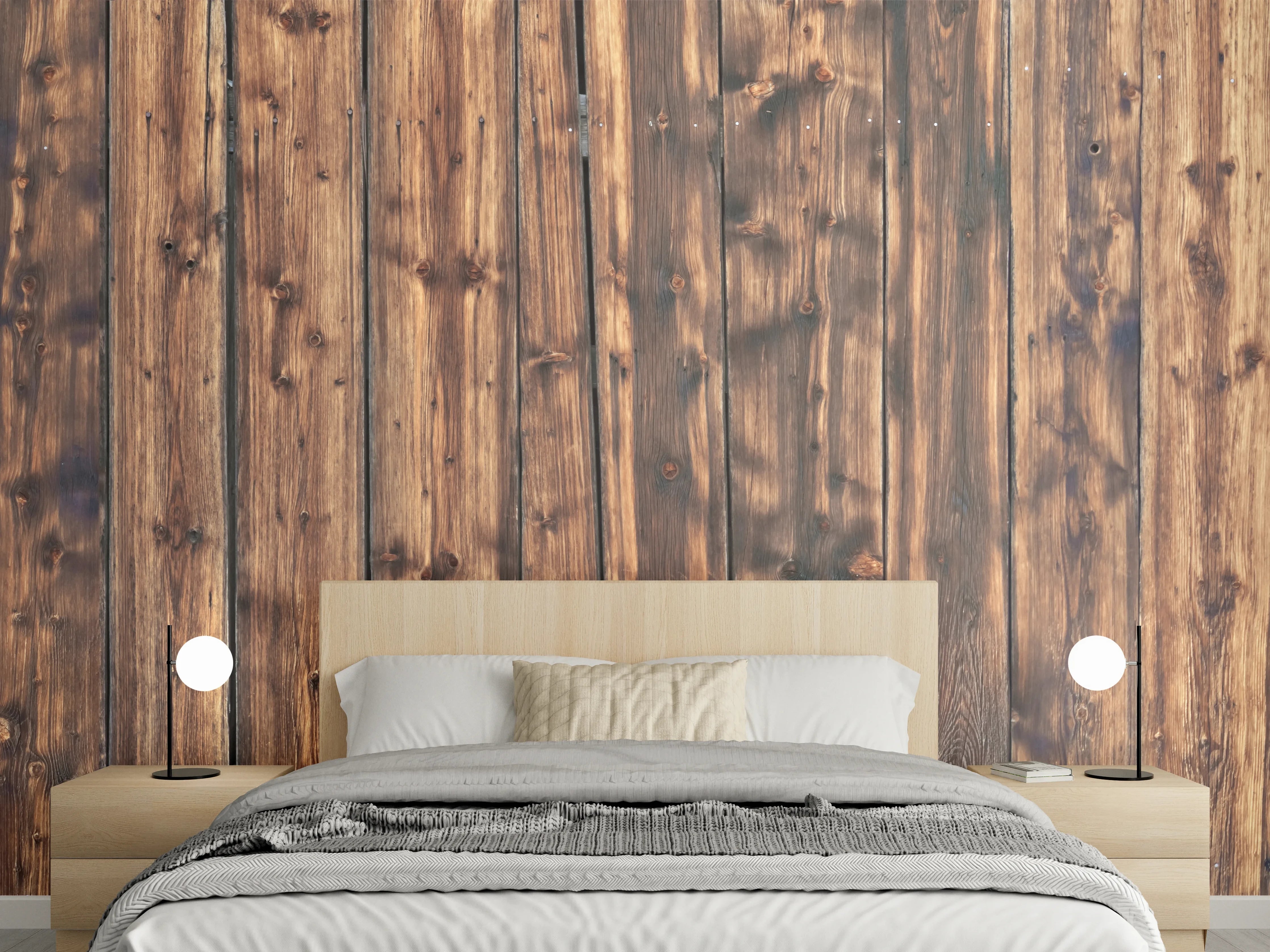 Wandverkleidung Schlafzimmer - Schöne verwitterte Hüttenwand