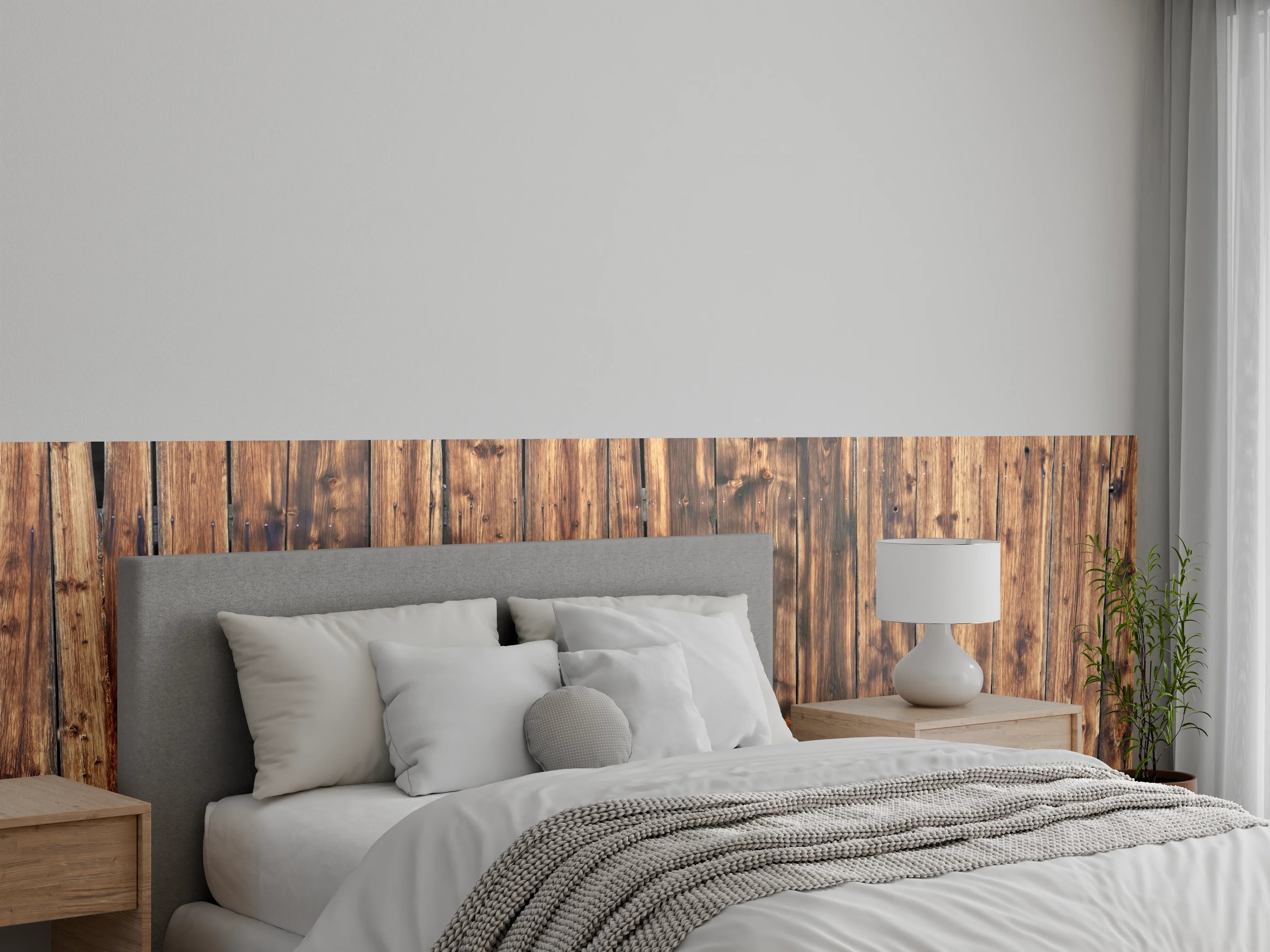 Wandverkleidung Schlafzimmer - Schöne verwitterte Hüttenwand