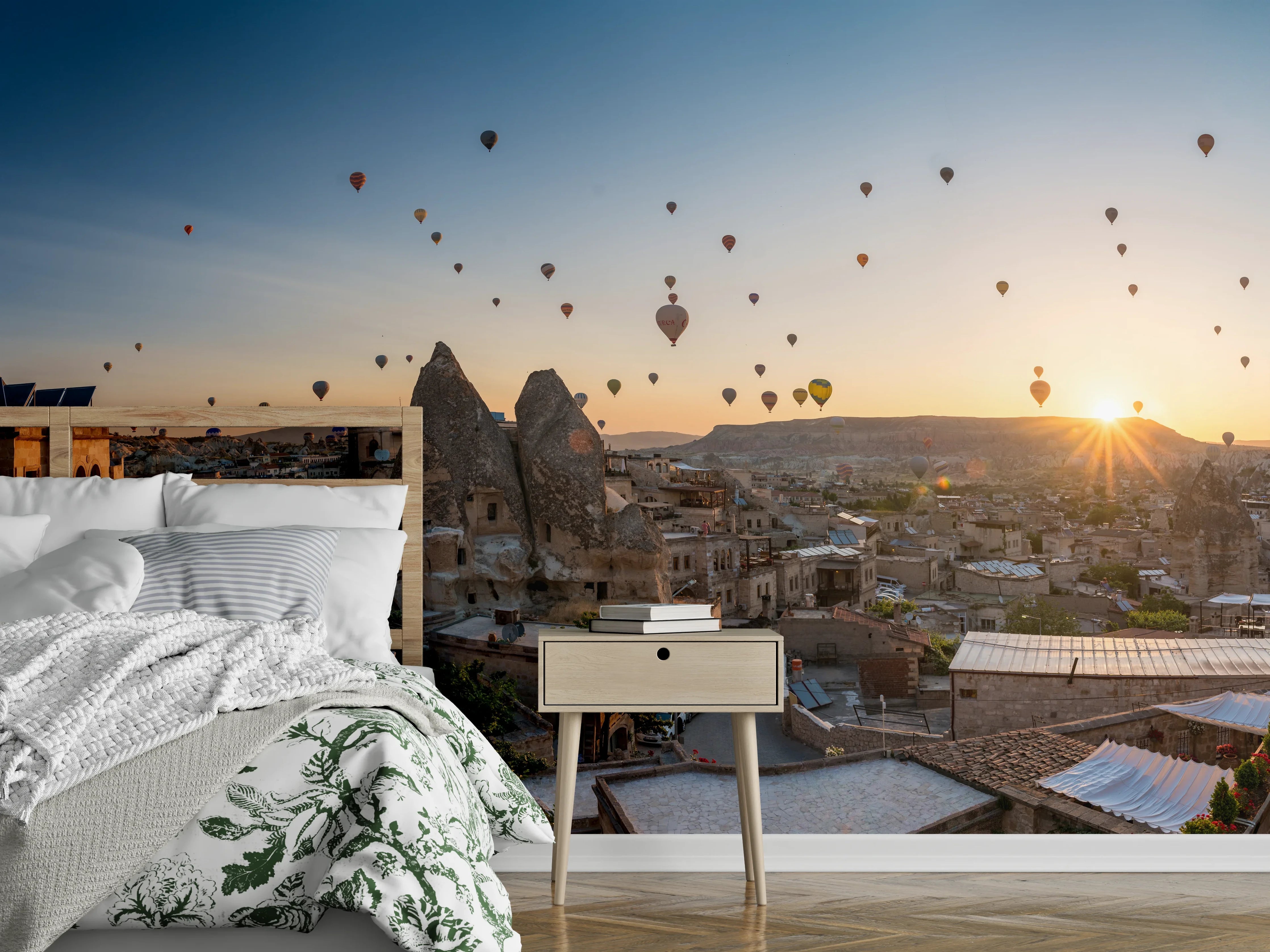 Wandverkleidung Schlafzimmer - Schöner Sonnenaufgang - Kappadokien, Türkei