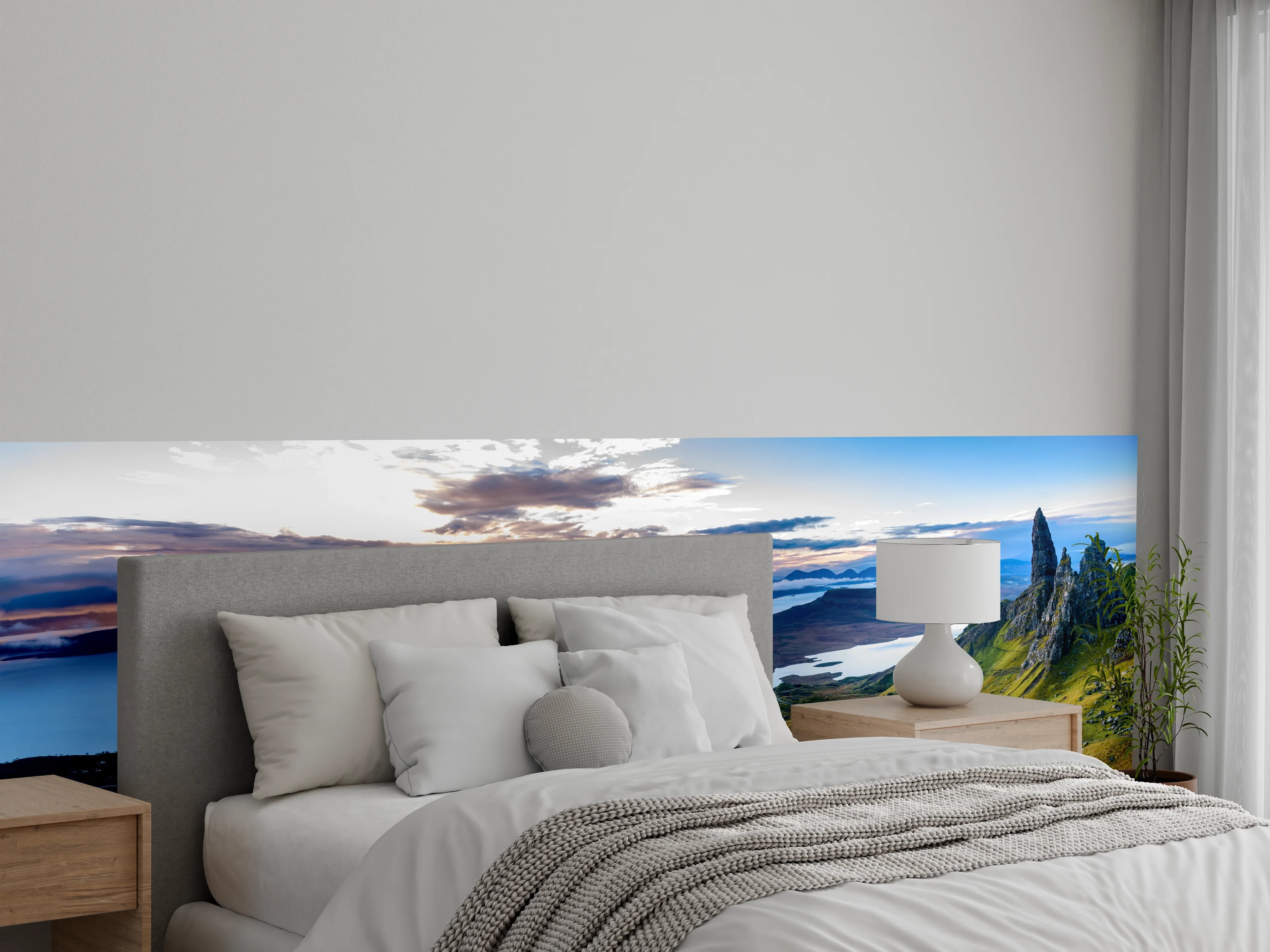Wandverkleidung Schlafzimmer - Schottische Highlands am Old Man of Storr