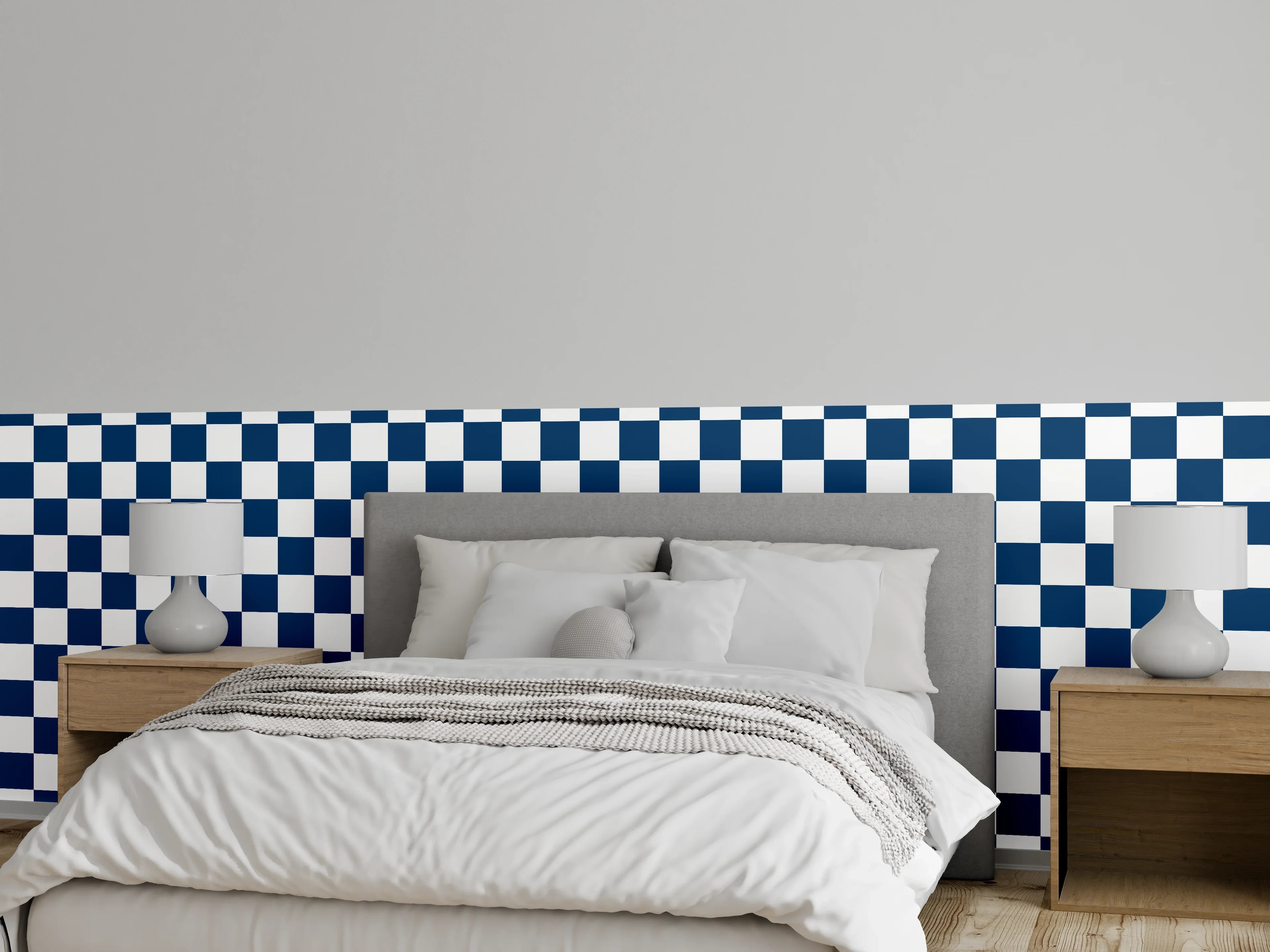 Wandverkleidung Schlafzimmer - Schwarz-Weiß-R Wrapper Nautisch
