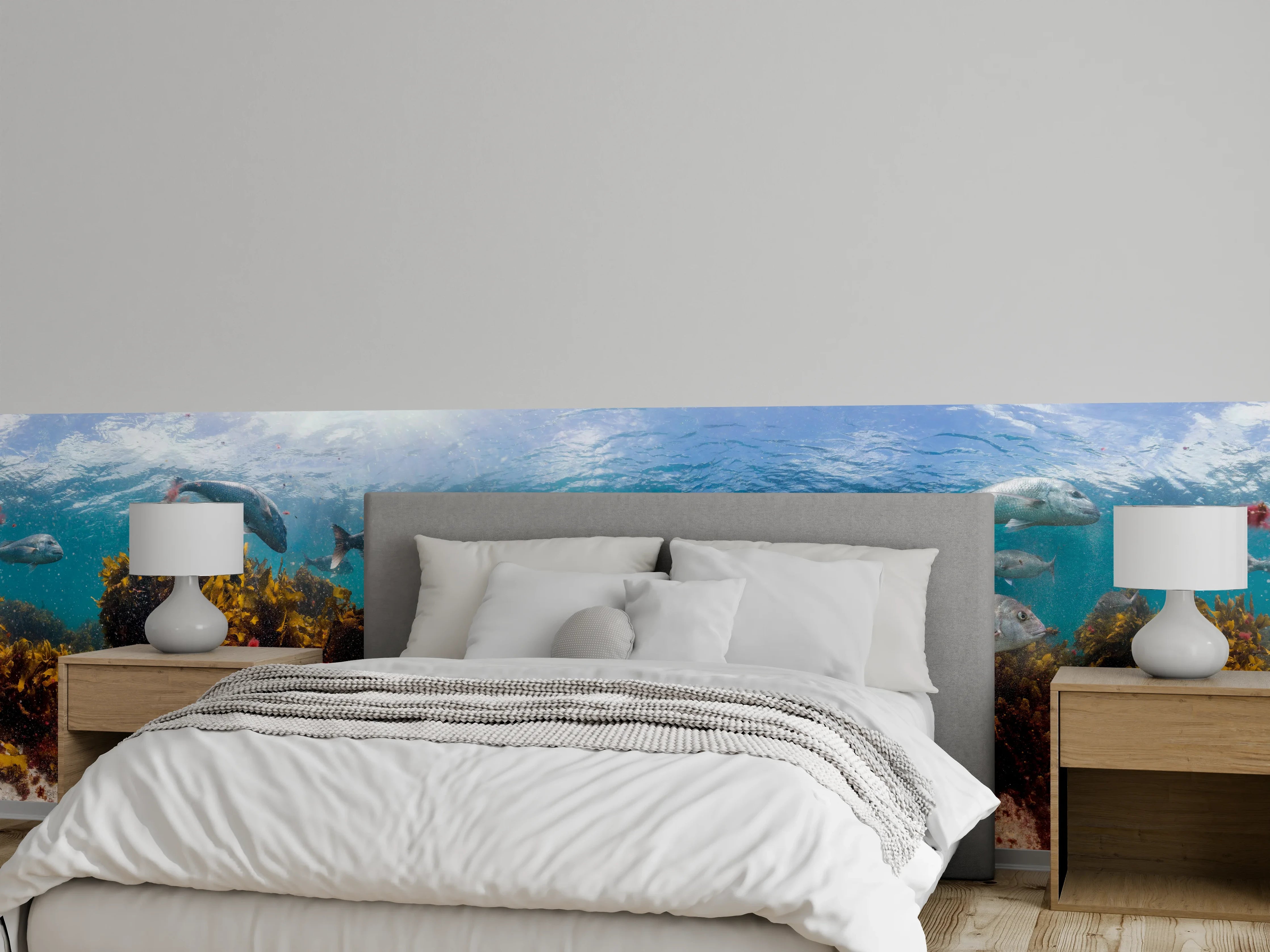 Wandverkleidung Schlafzimmer - Seetang und Fisch in Neuseeland