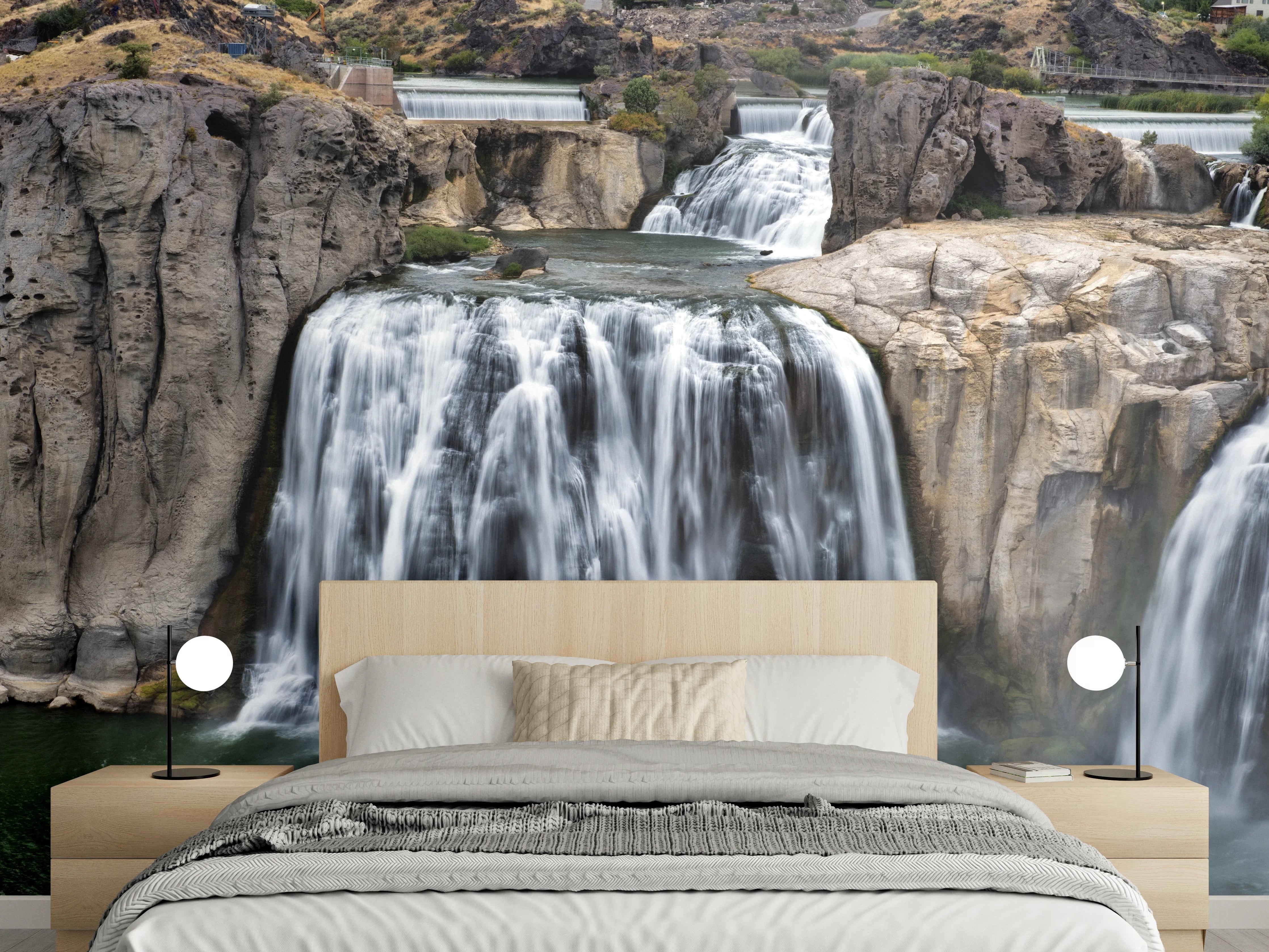 Wandverkleidung Schlafzimmer - Shoshone Wasserfall