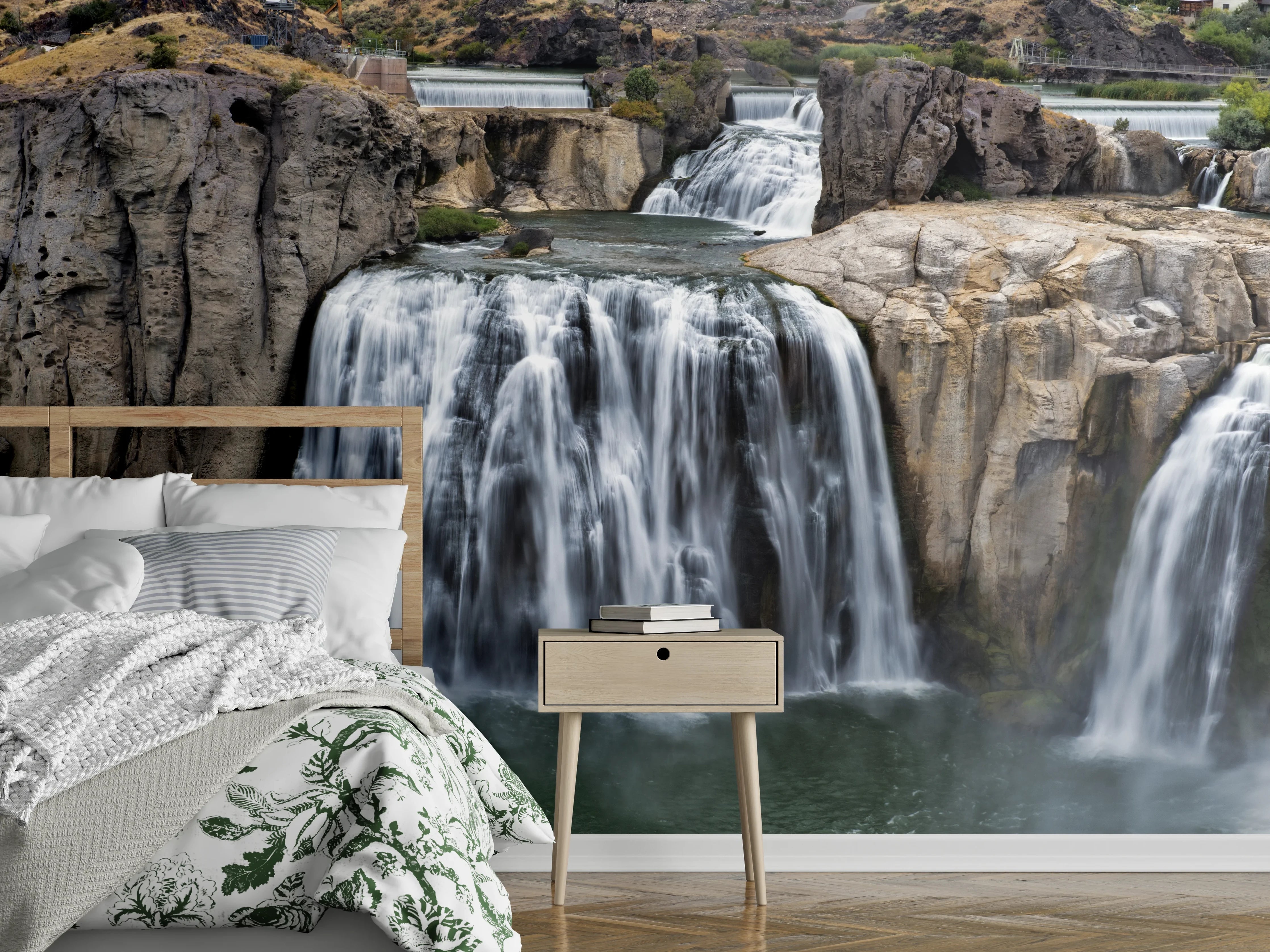 Wandverkleidung Schlafzimmer - Shoshone Wasserfall